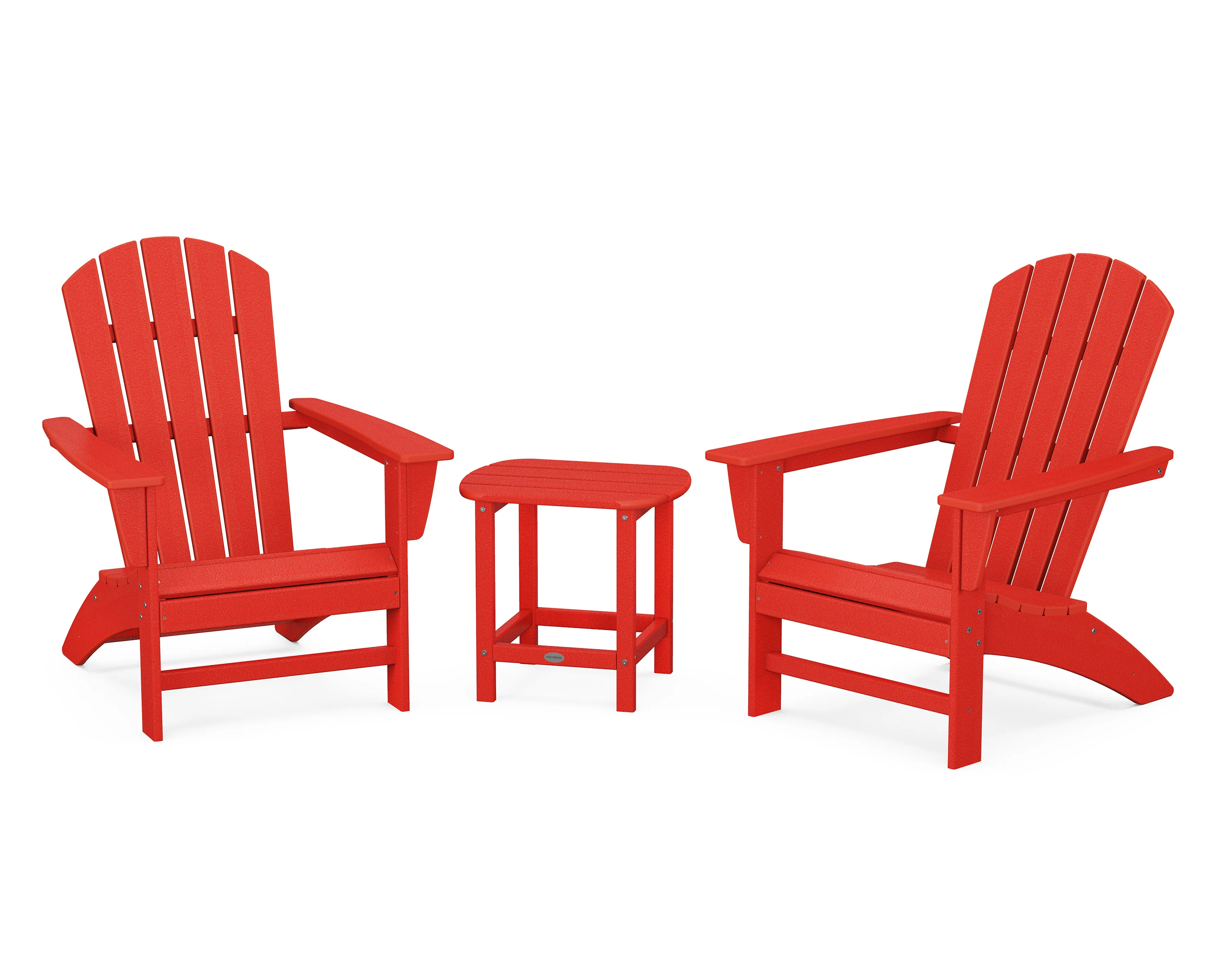 Nautical 3-Piece Adirondack Set with South Beach 18" Side Table - Image 16