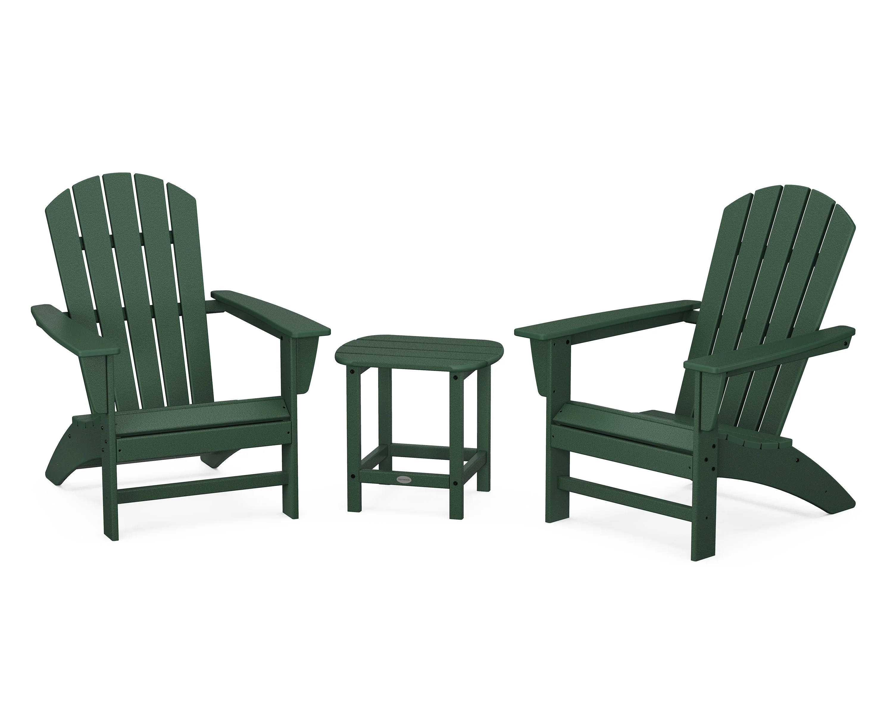 Nautical 3-Piece Adirondack Set with South Beach 18" Side Table - Image 4