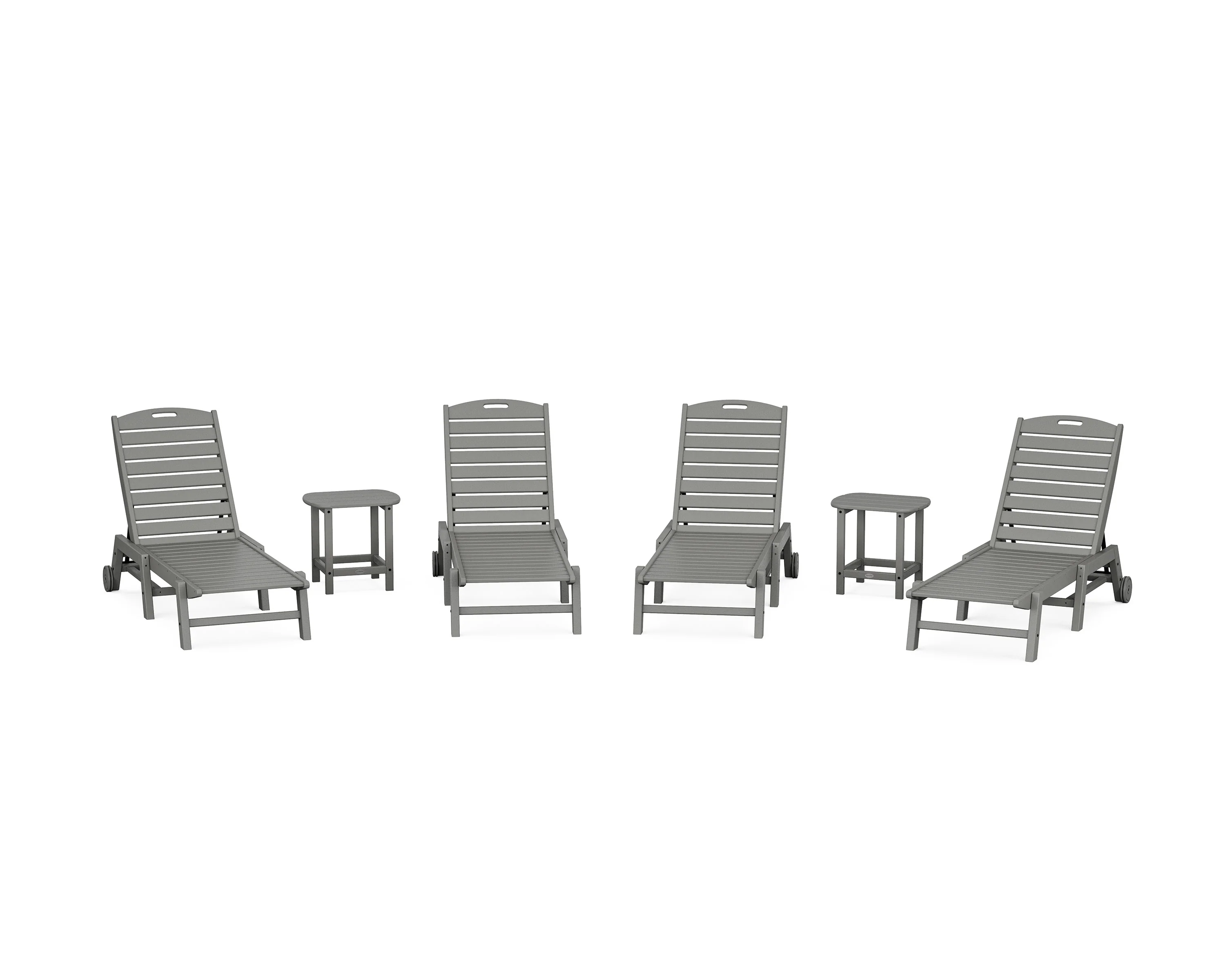 Nautical Chaise 6-Piece Set with Wheels