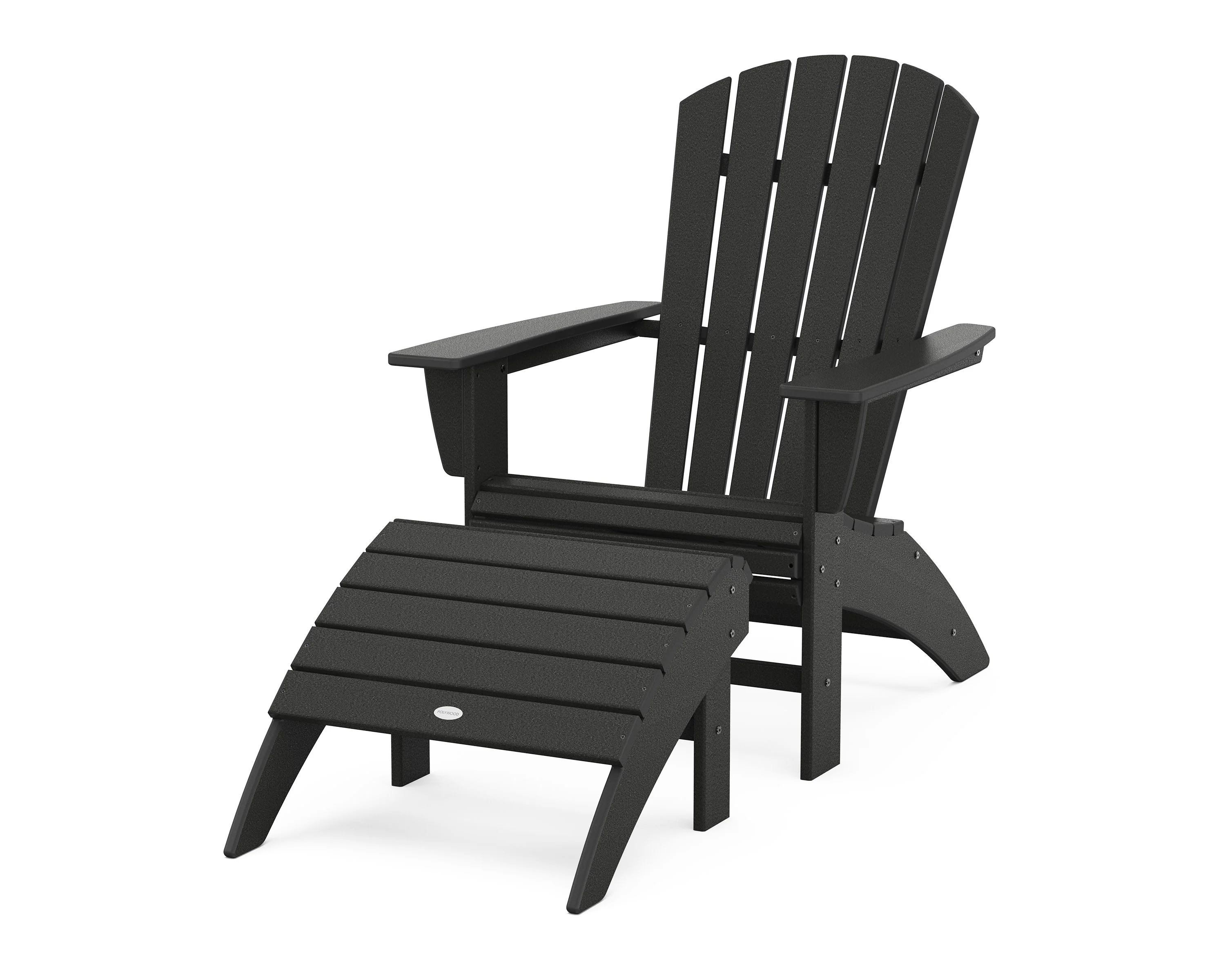 Nautical Curveback Adirondack Chair 2-Piece Set with Ottoman - Image 12