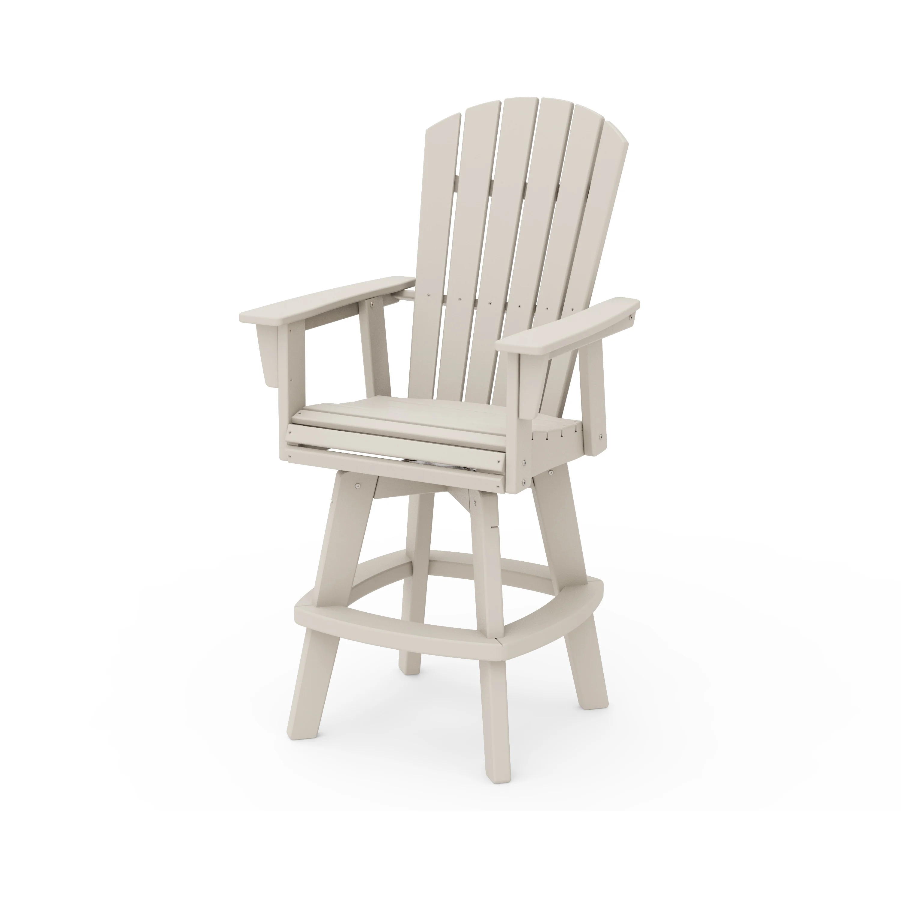 Nautical Curveback Adirondack Swivel Bar Chair - Image 10