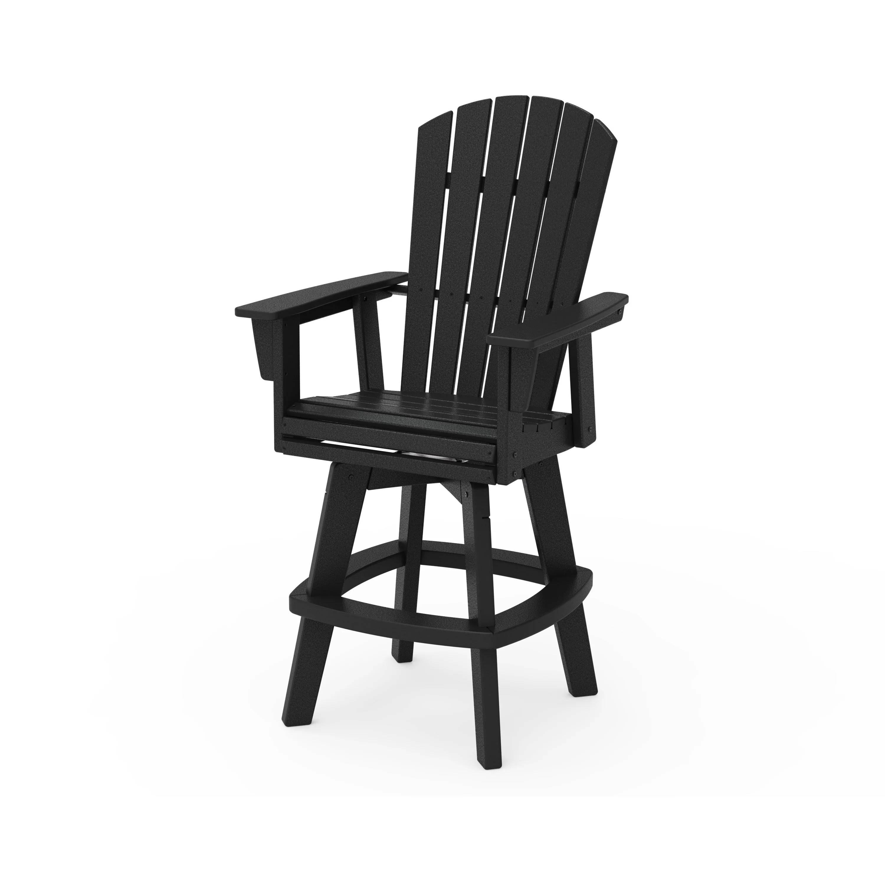Nautical Curveback Adirondack Swivel Bar Chair - Image 13