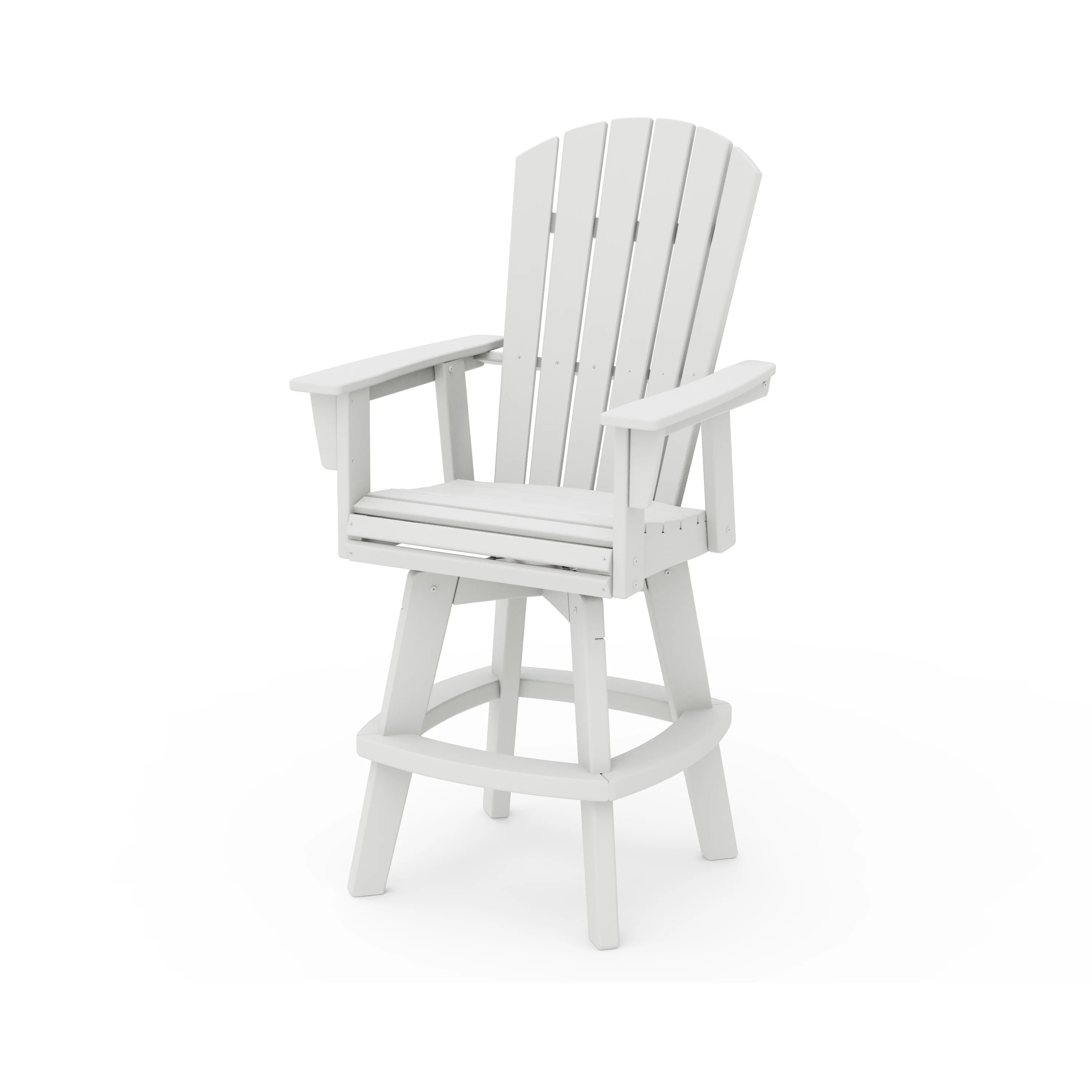 Nautical Curveback Adirondack Swivel Bar Chair - Image 9