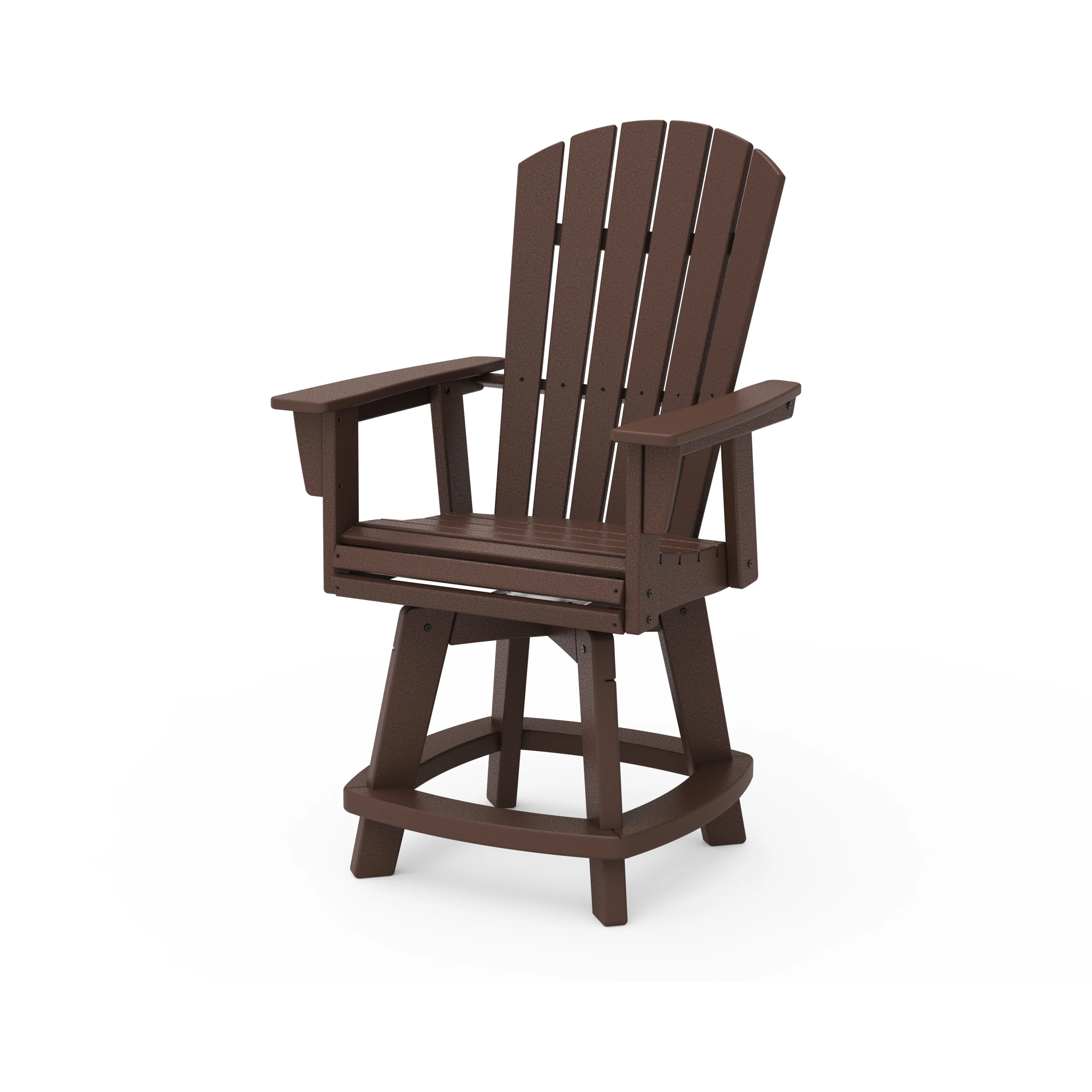 Nautical Curveback Adirondack Swivel Counter Chair - Image 11