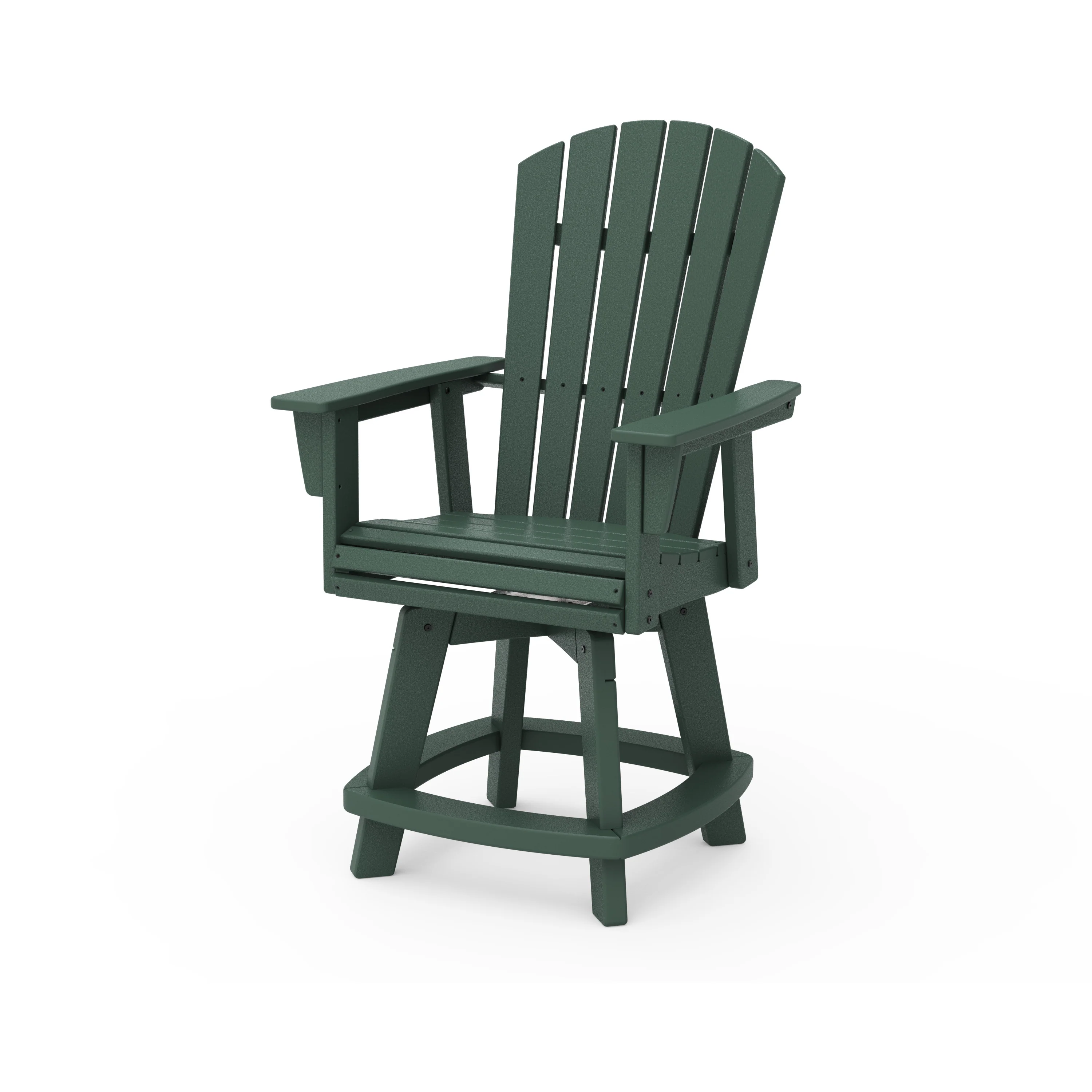 Nautical Curveback Adirondack Swivel Counter Chair - Image 14