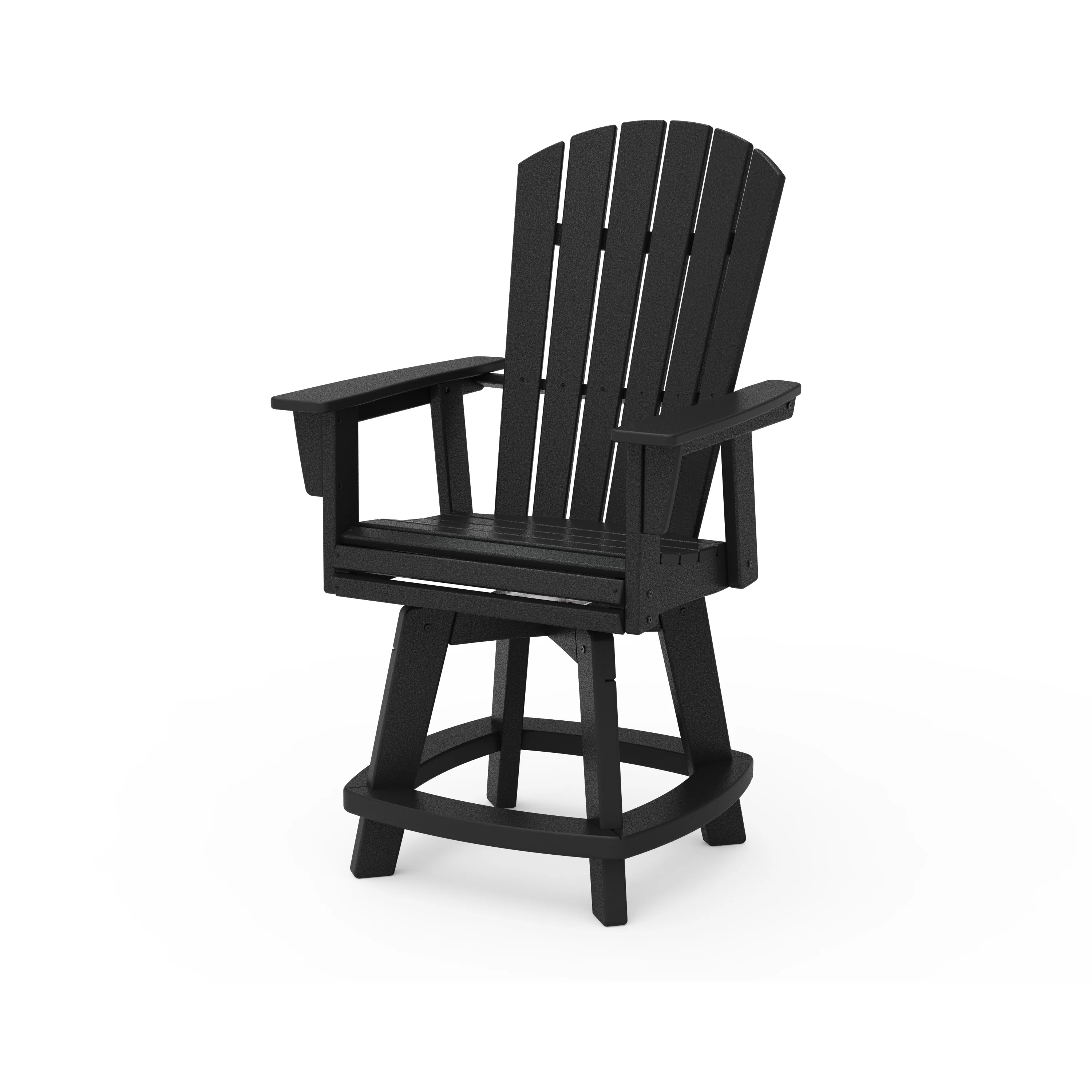 Nautical Curveback Adirondack Swivel Counter Chair - Image 7