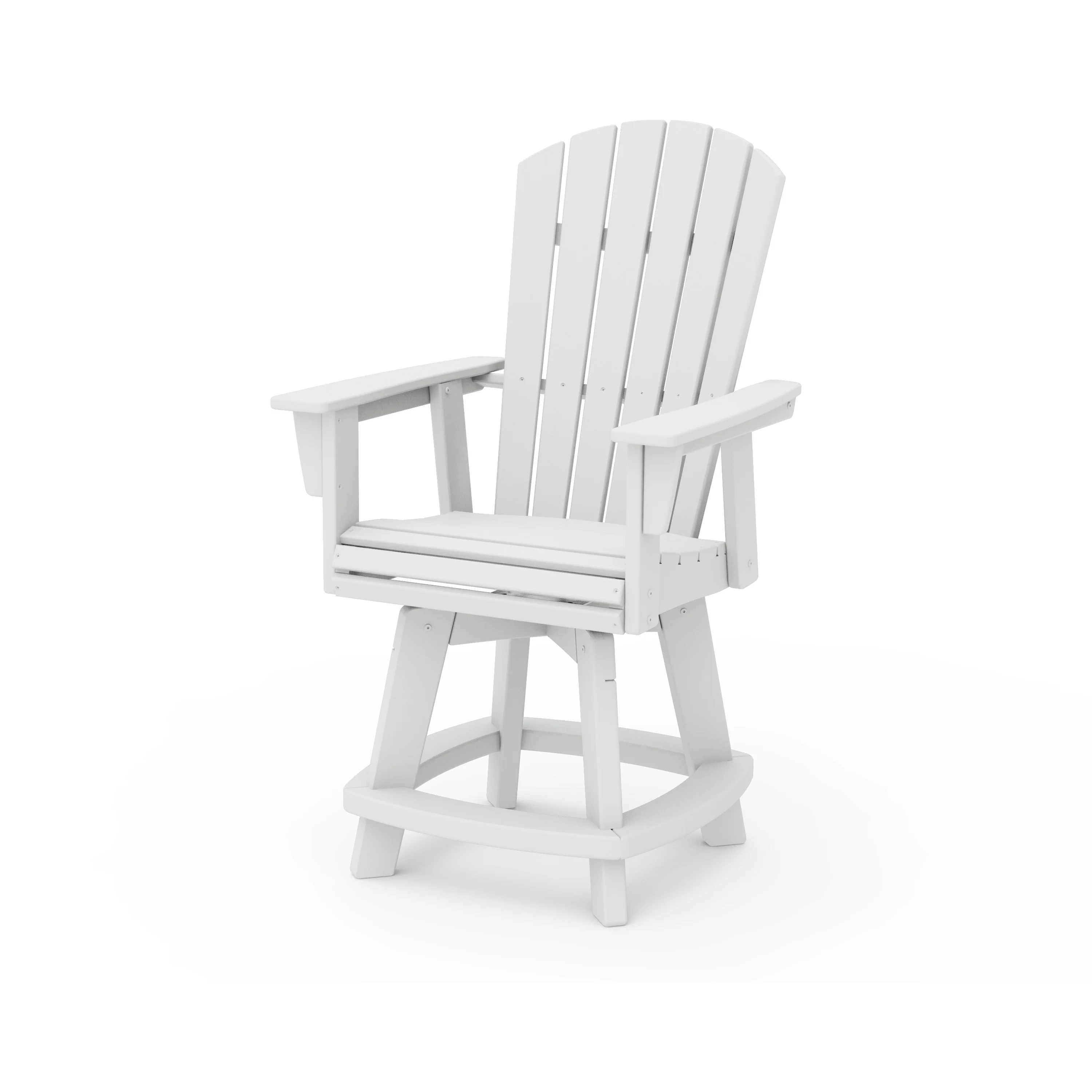 Nautical Curveback Adirondack Swivel Counter Chair - Image 8
