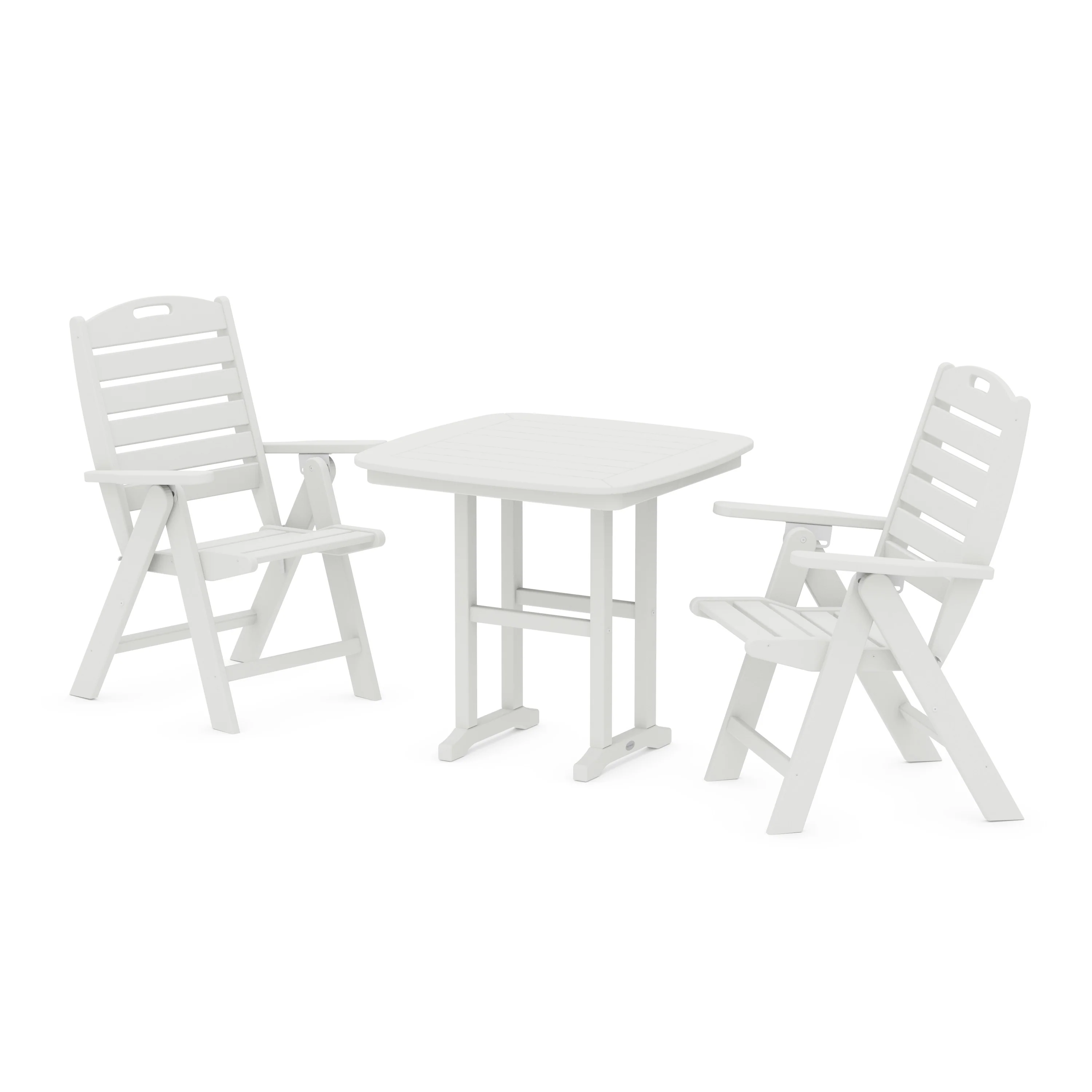 Nautical Folding Highback Chair 3-Piece Dining Set - Image 10