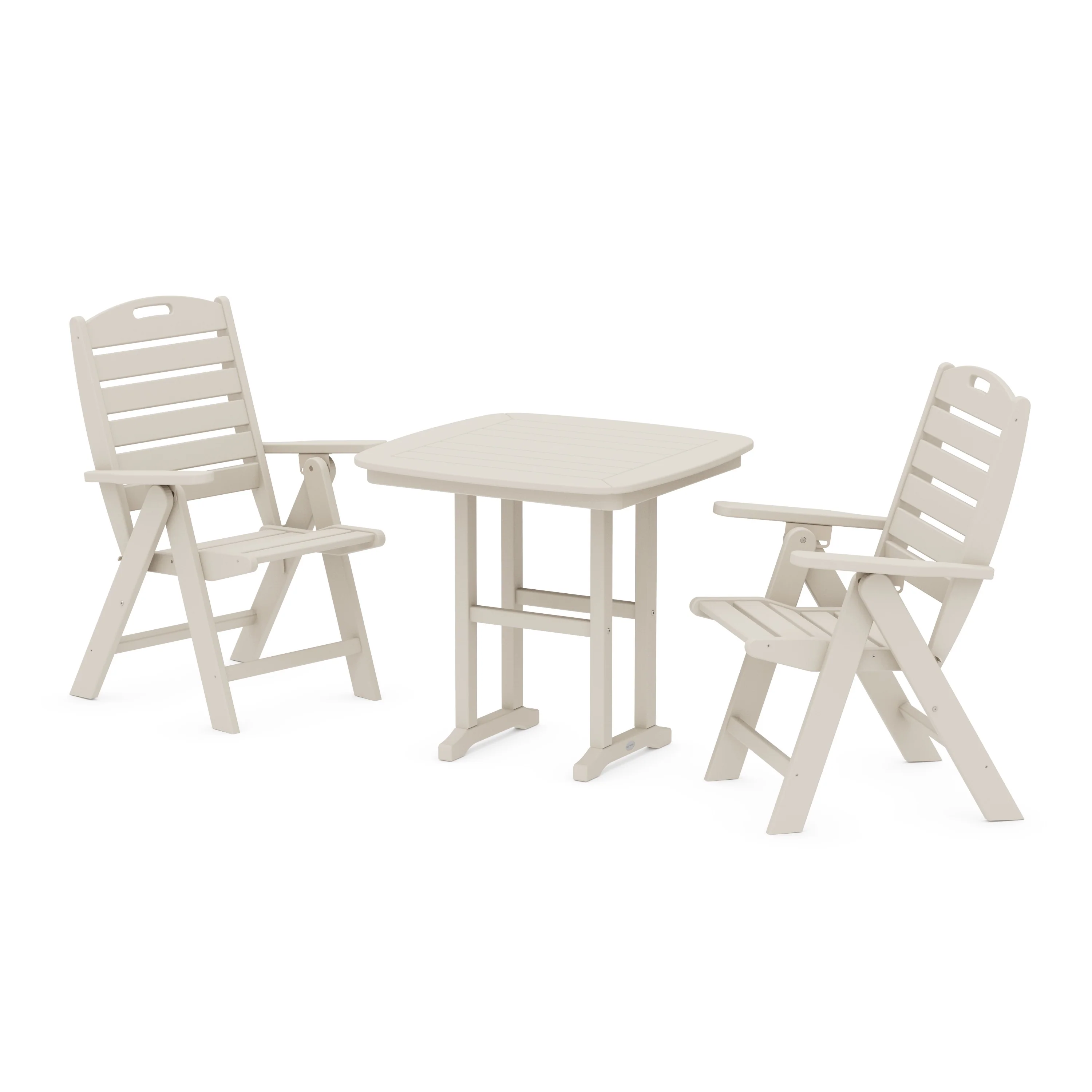 Nautical Folding Highback Chair 3-Piece Dining Set - Image 11