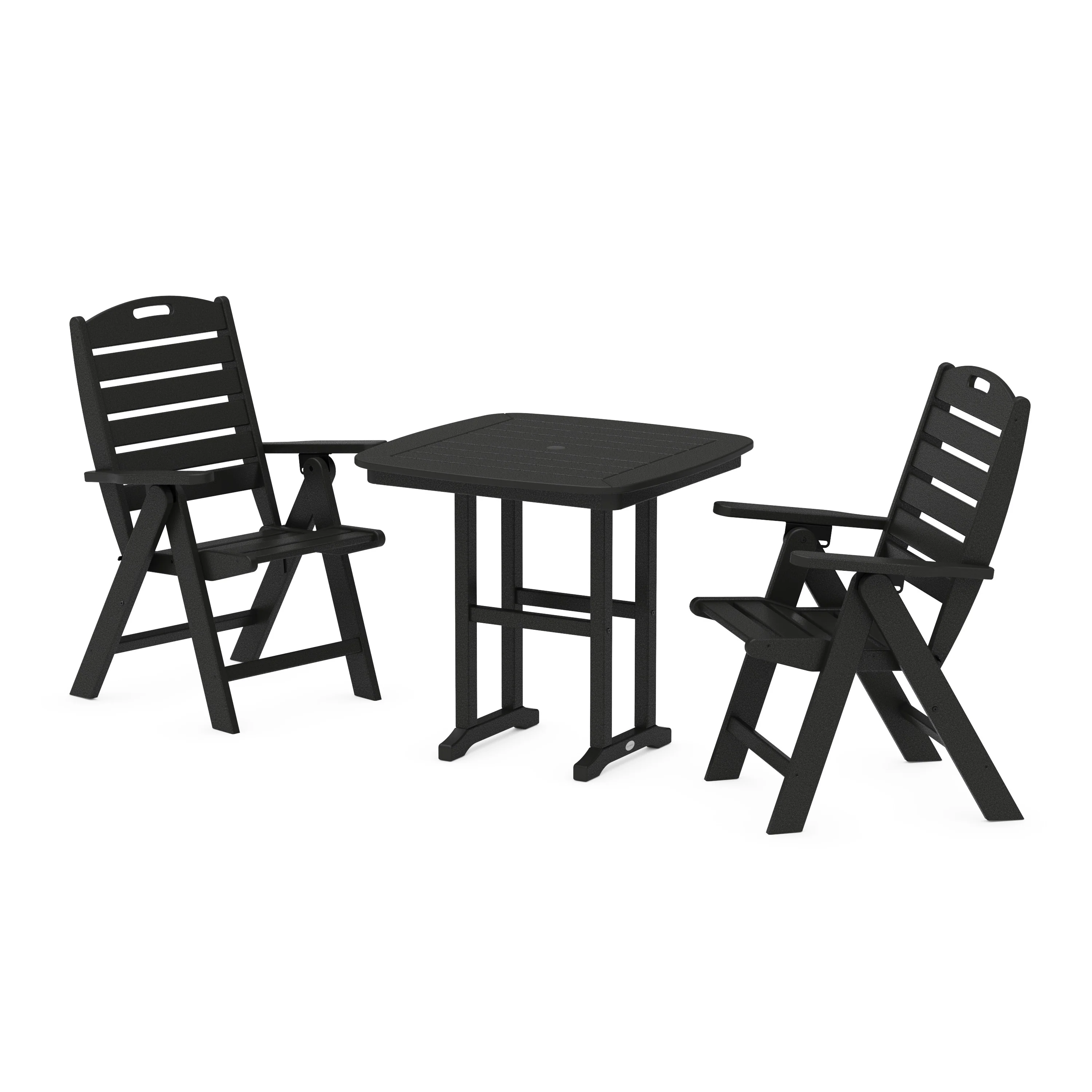 Nautical Folding Highback Chair 3-Piece Dining Set - Image 12