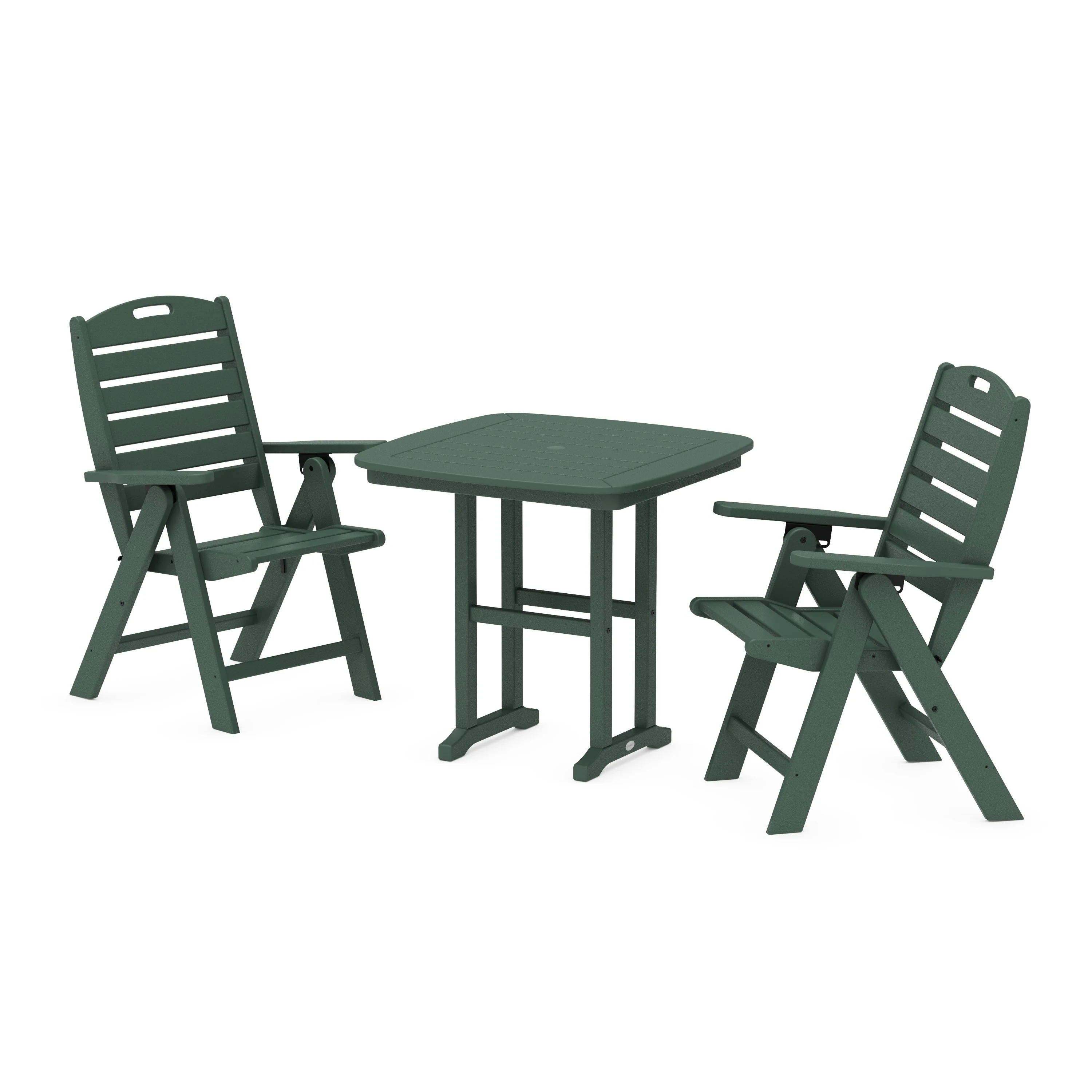 Nautical Folding Highback Chair 3-Piece Dining Set - Image 8
