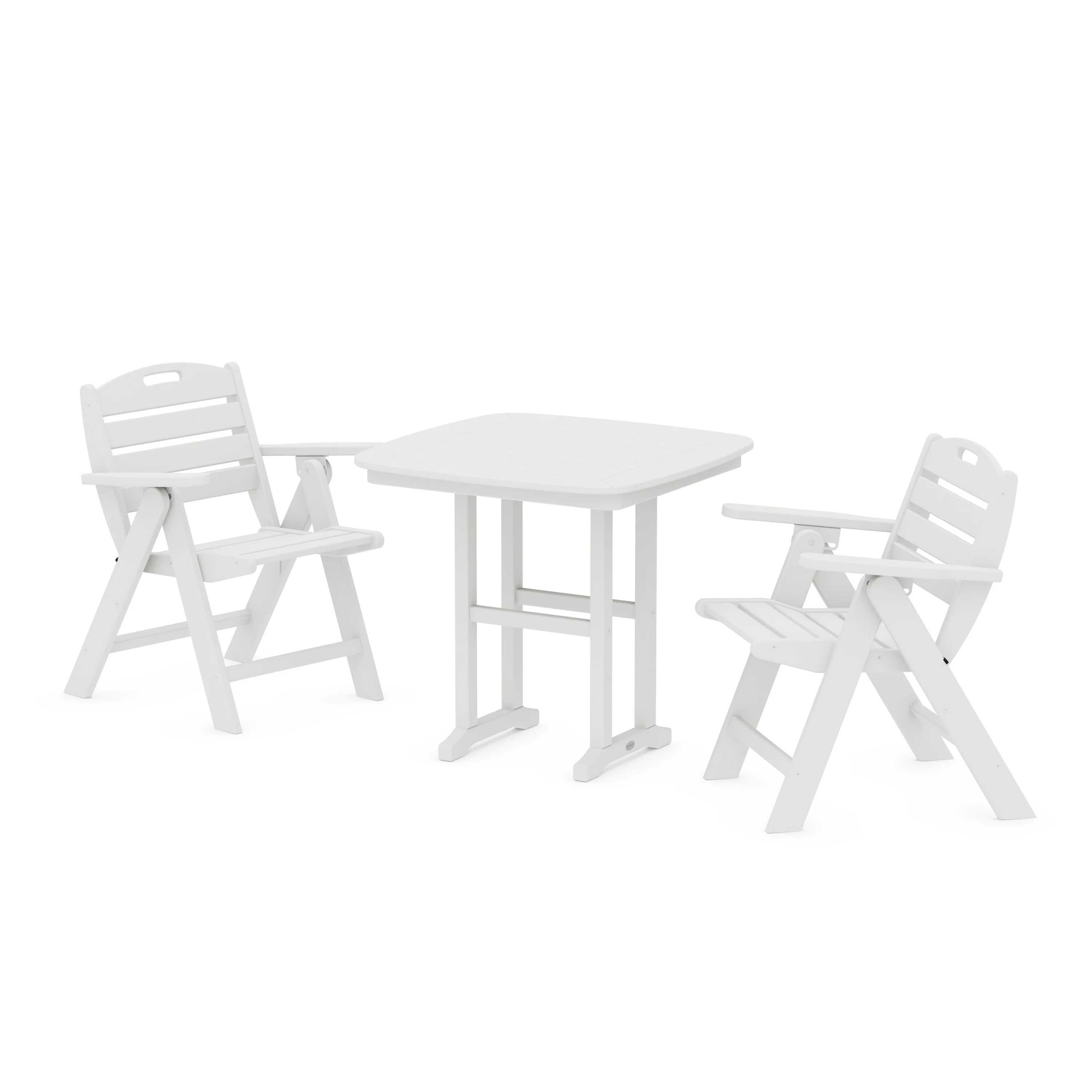 Nautical Folding Lowback Chair 3-Piece Dining Set - Image 10