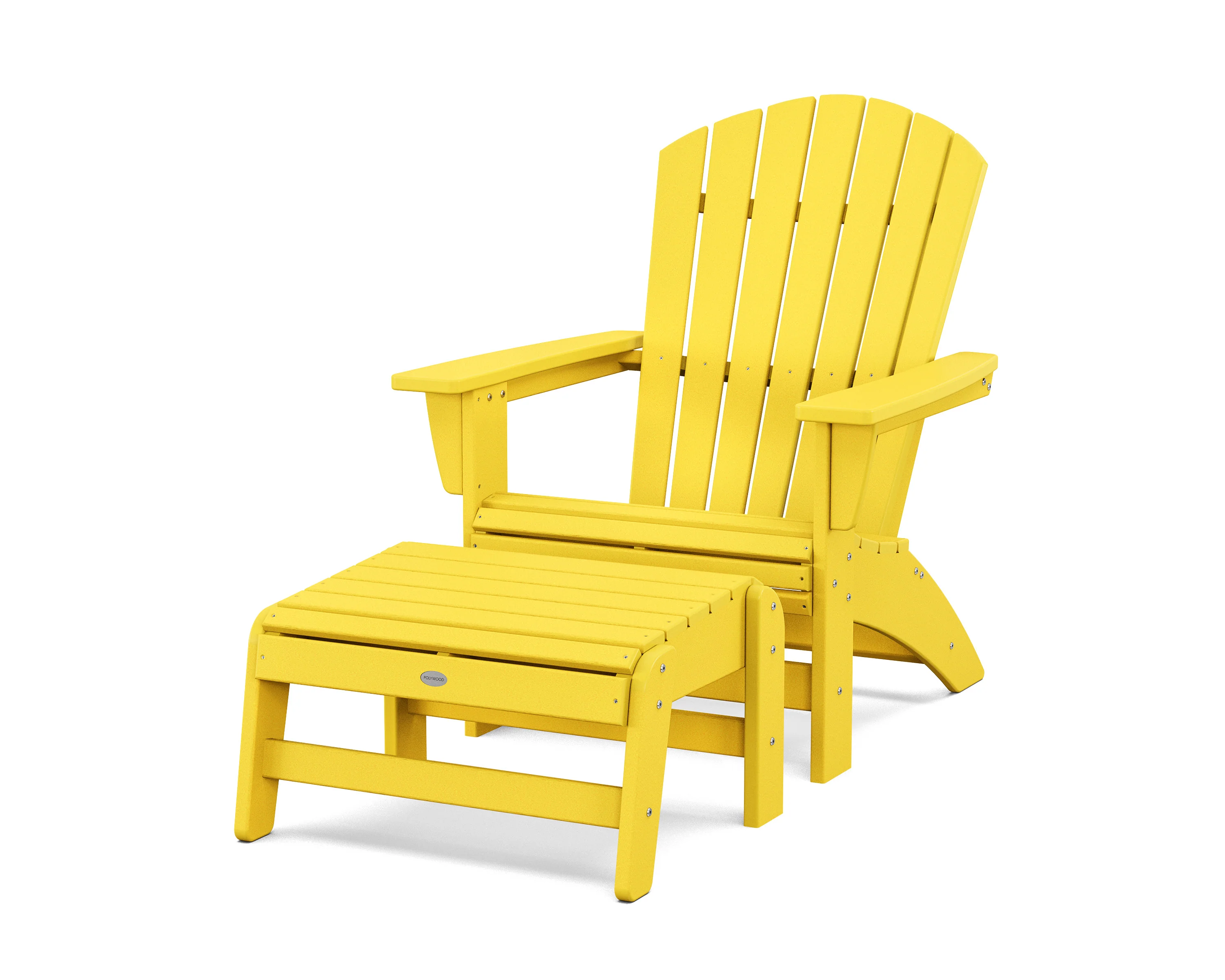 Nautical Grand Adirondack Chair with Ottoman - Image 10