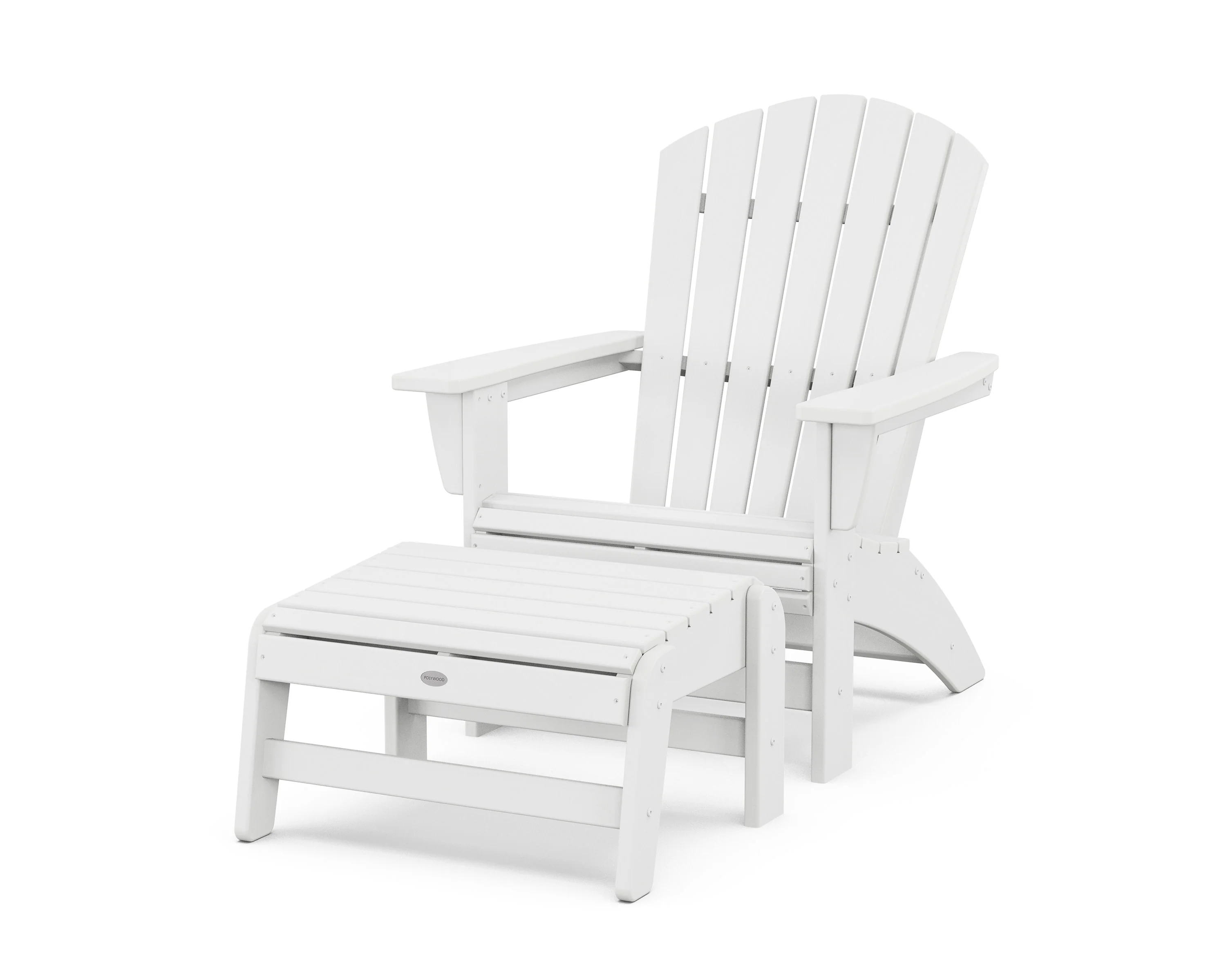 Nautical Grand Adirondack Chair with Ottoman - Image 14