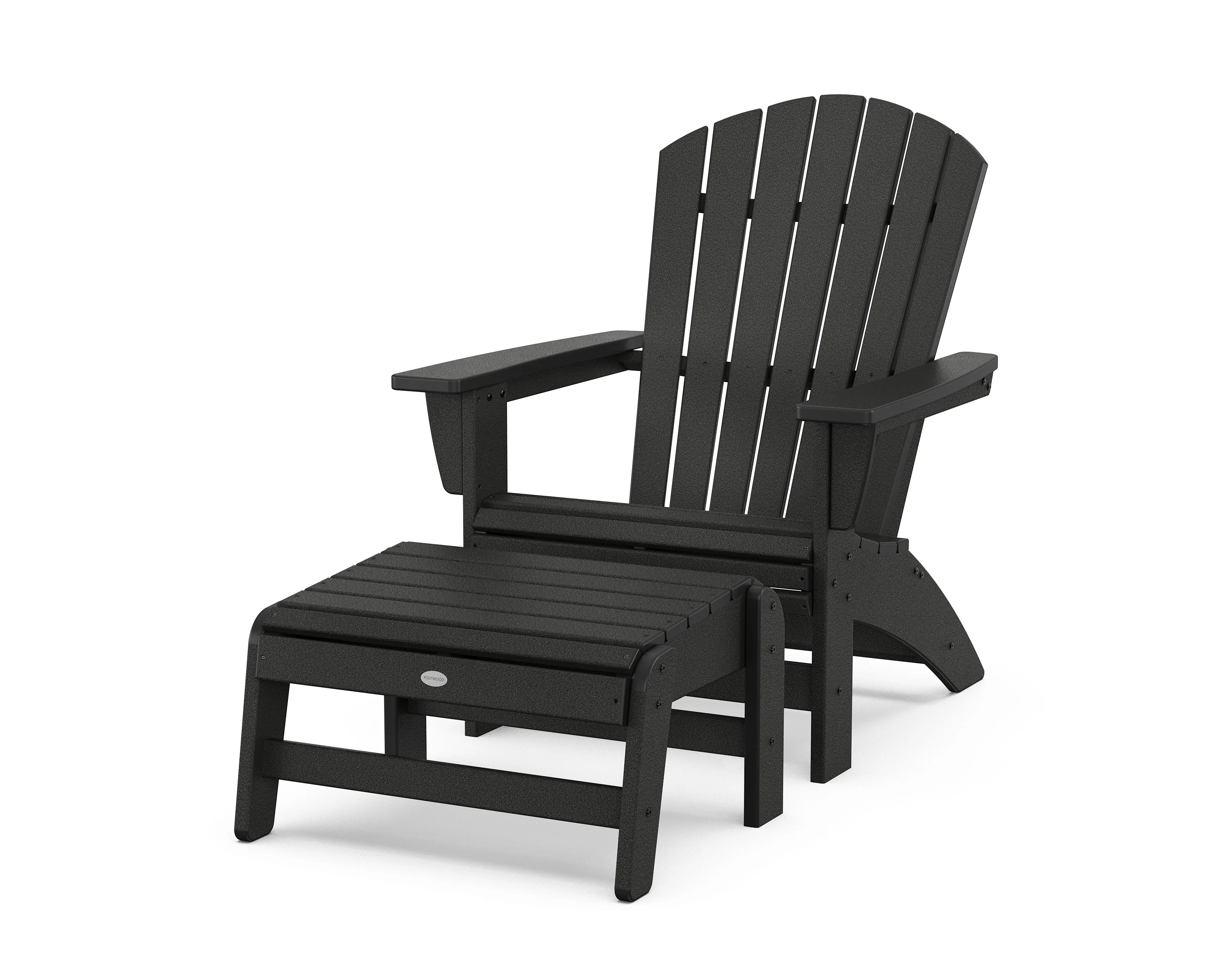 Nautical Grand Adirondack Chair with Ottoman - Image 16