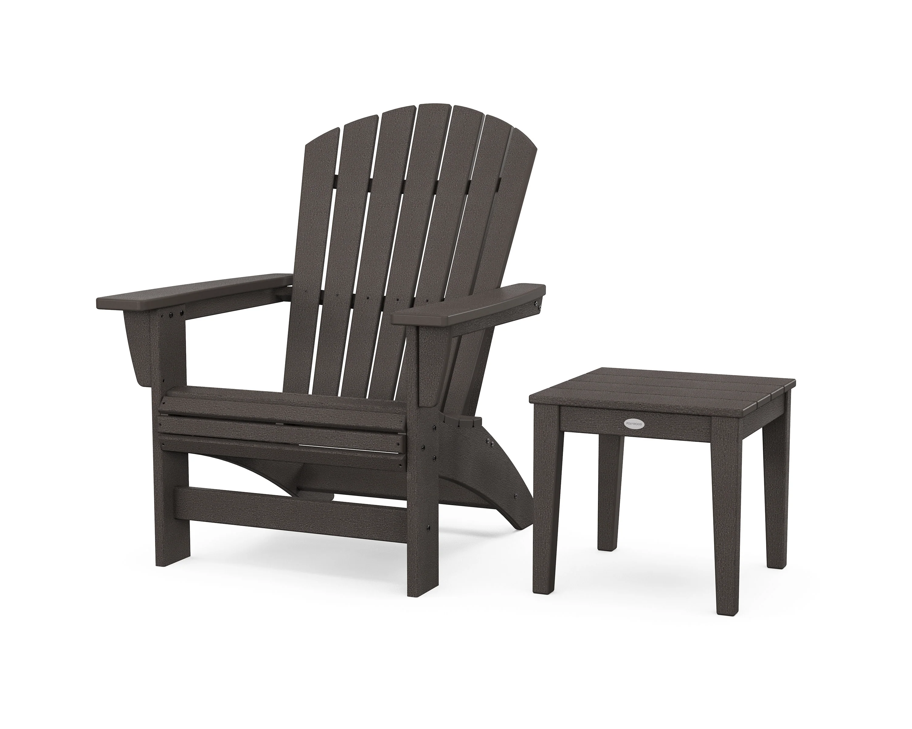Nautical Grand Adirondack Chair with Side Table - Image 11