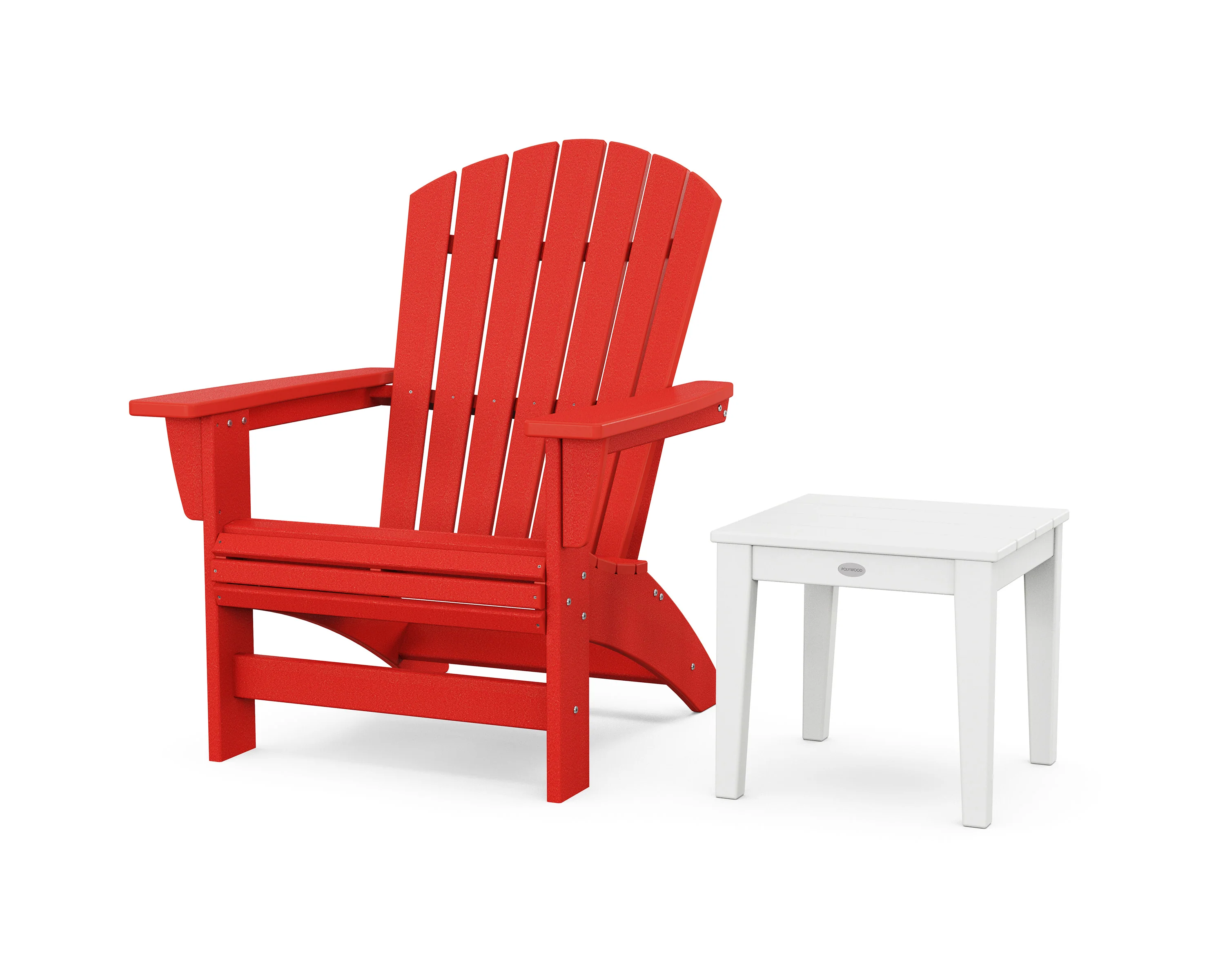 Nautical Grand Adirondack Chair with Side Table - Image 12