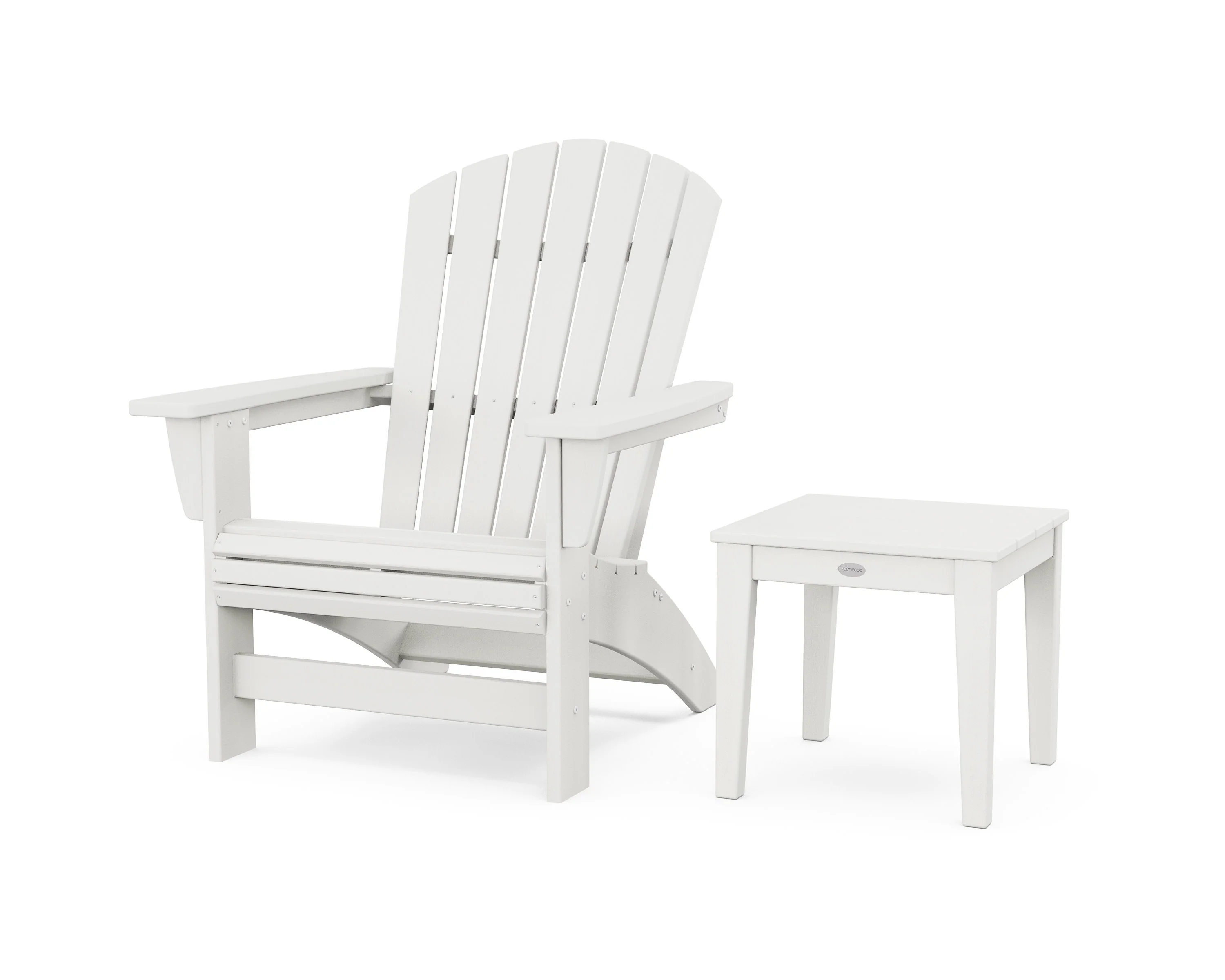 Nautical Grand Adirondack Chair with Side Table - Image 2