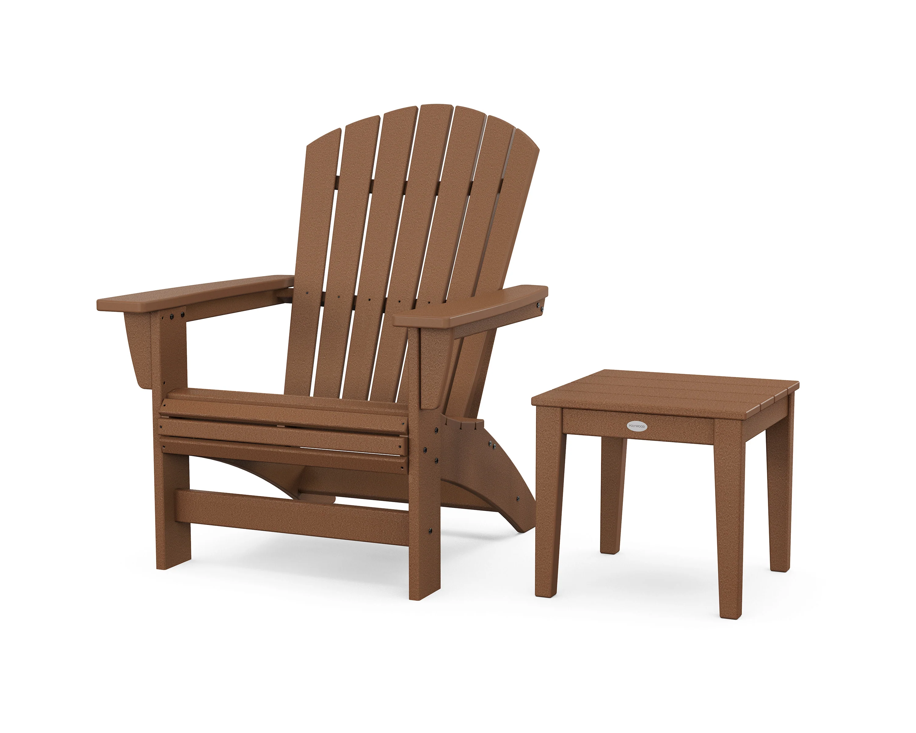 Nautical Grand Adirondack Chair with Side Table - Image 3