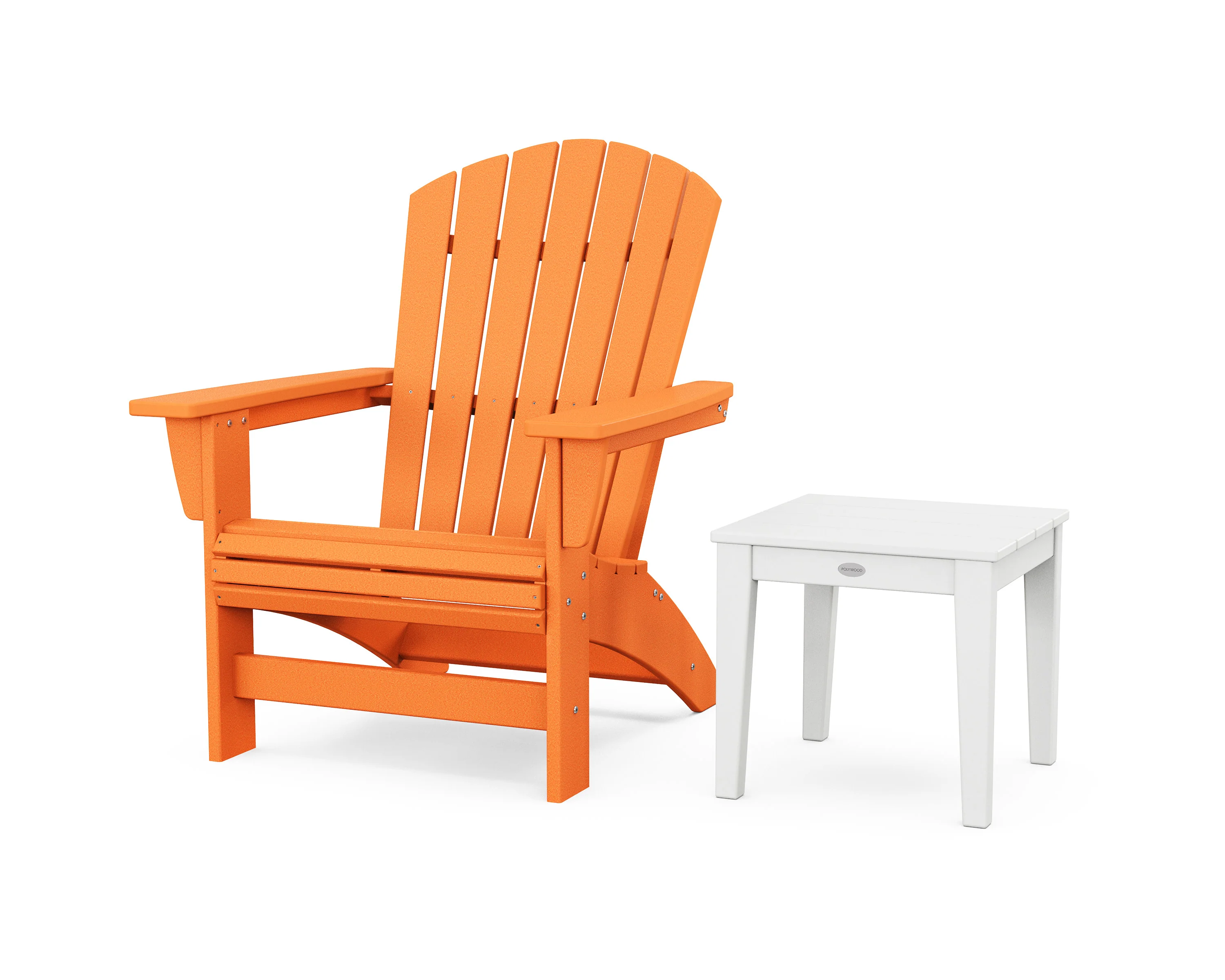 Nautical Grand Adirondack Chair with Side Table - Image 4