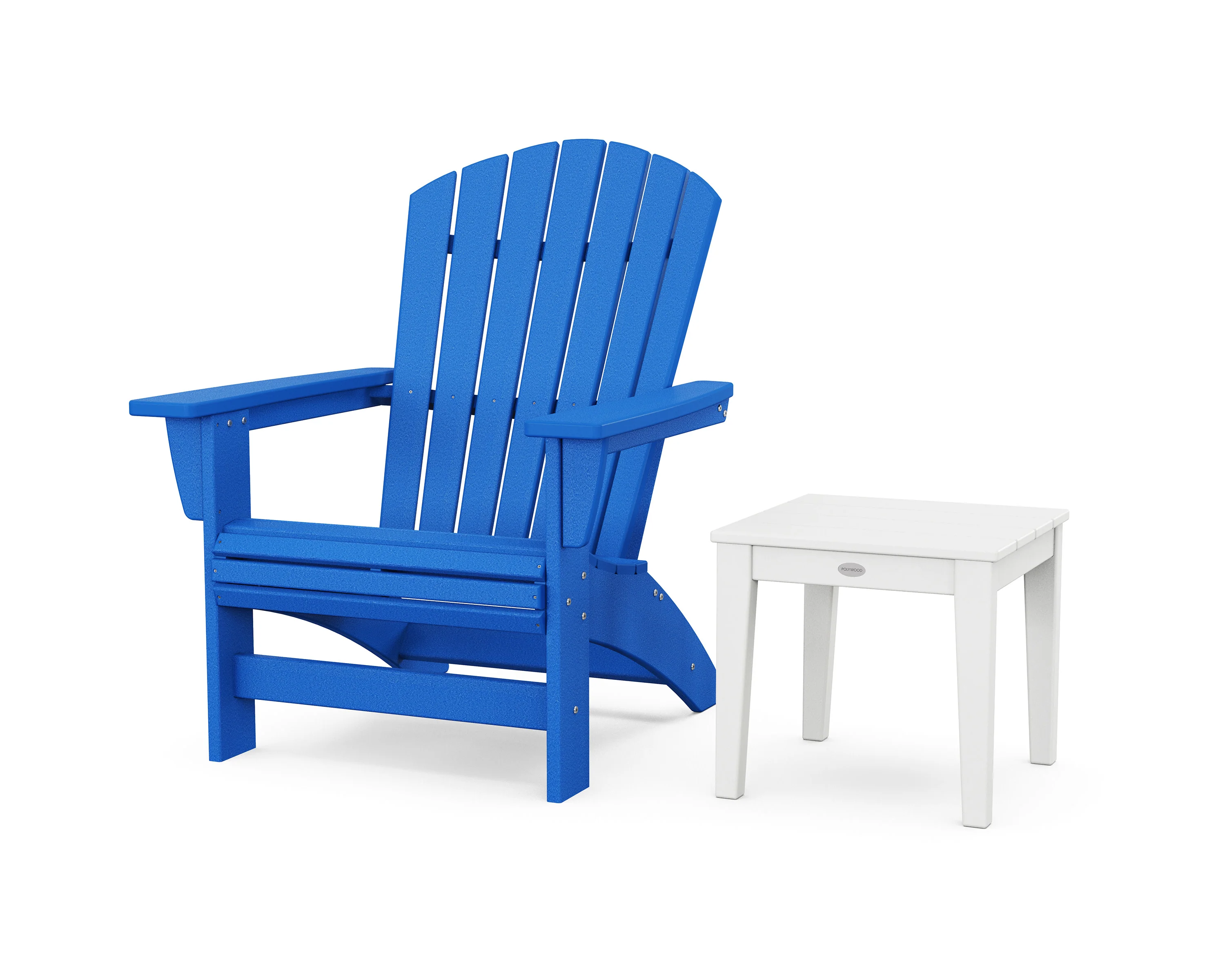 Nautical Grand Adirondack Chair with Side Table - Image 5