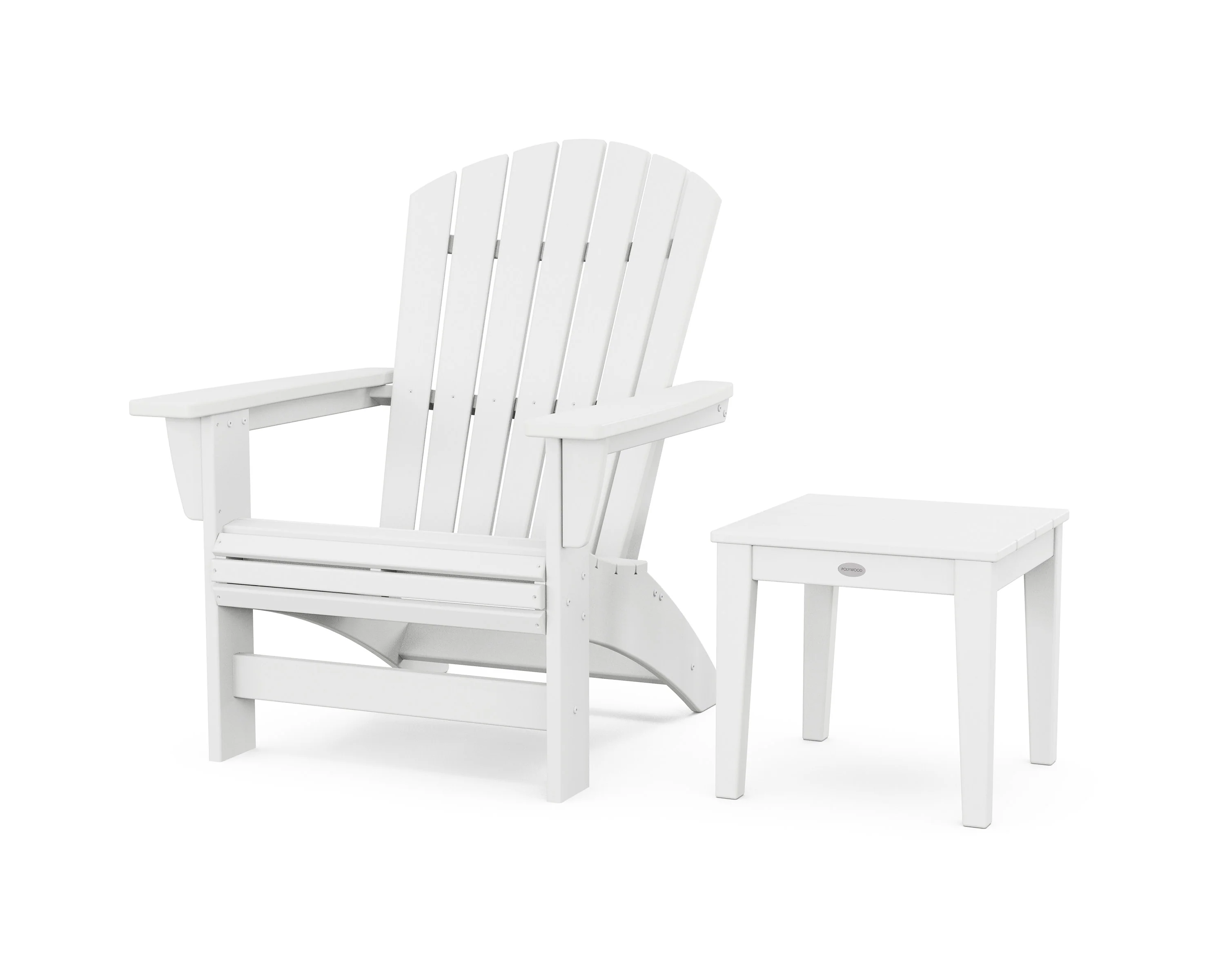 Nautical Grand Adirondack Chair with Side Table - Image 6