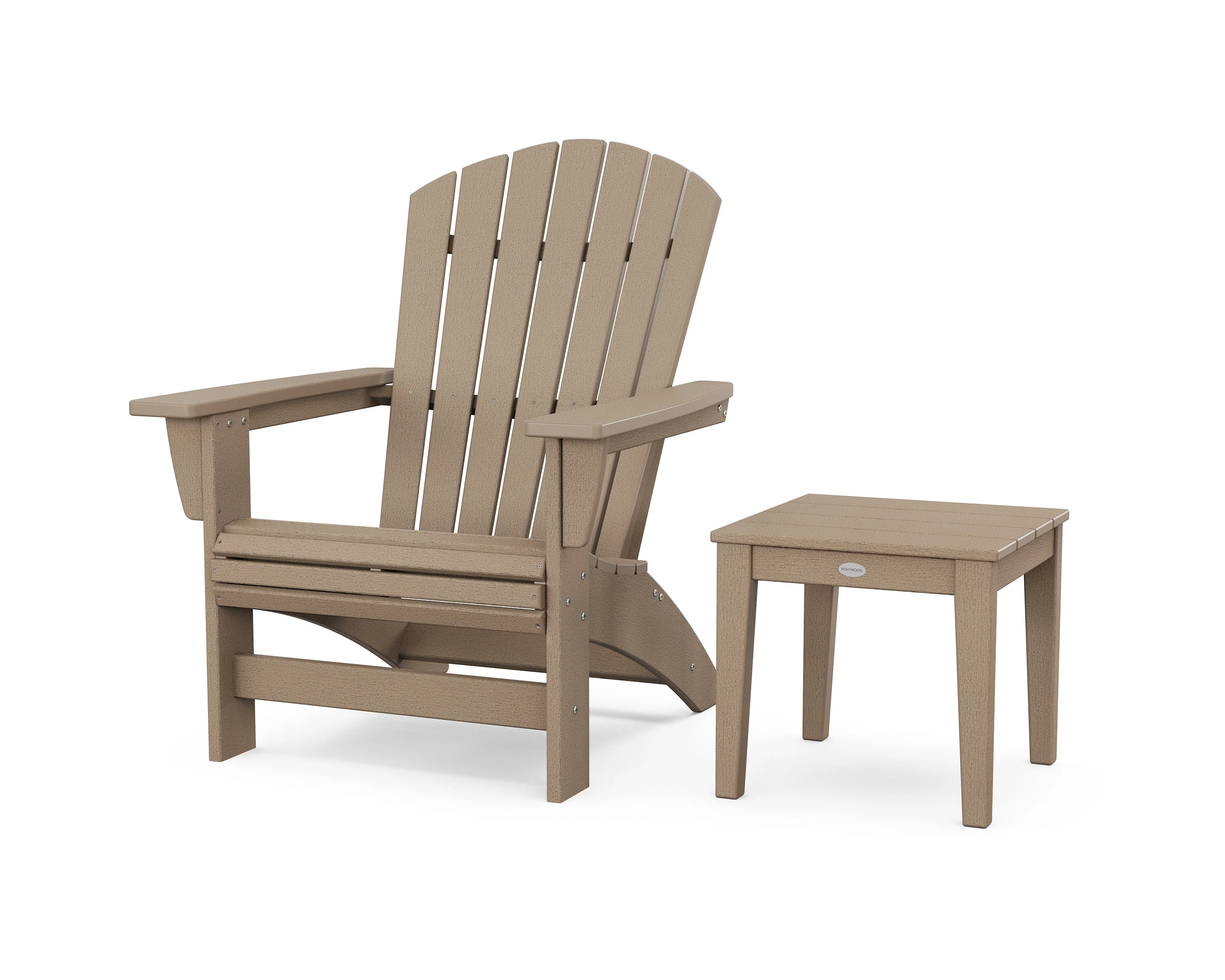 Nautical Grand Adirondack Chair with Side Table - Image 9