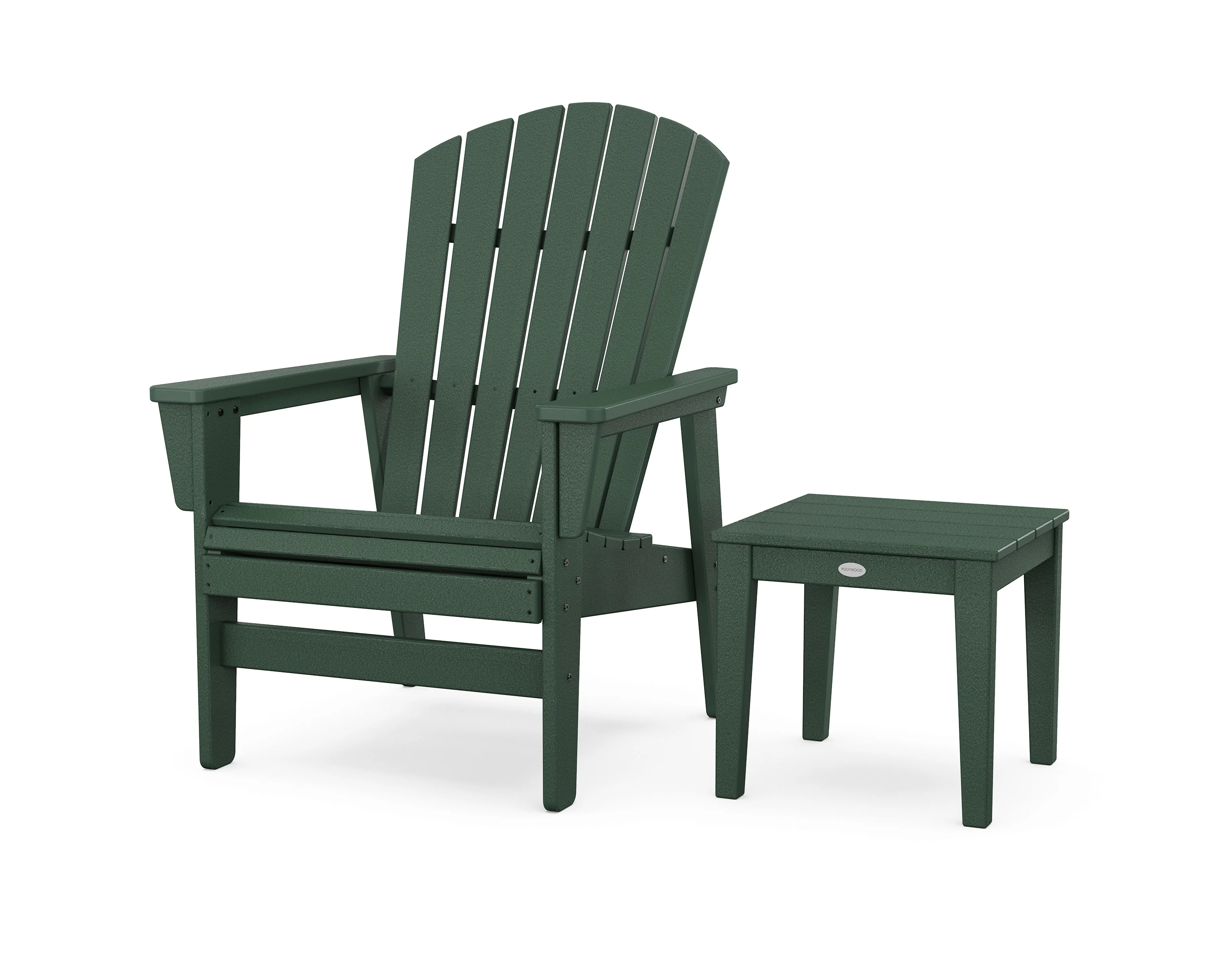 Nautical Grand Upright Adirondack Chair with Side Table - Image 11
