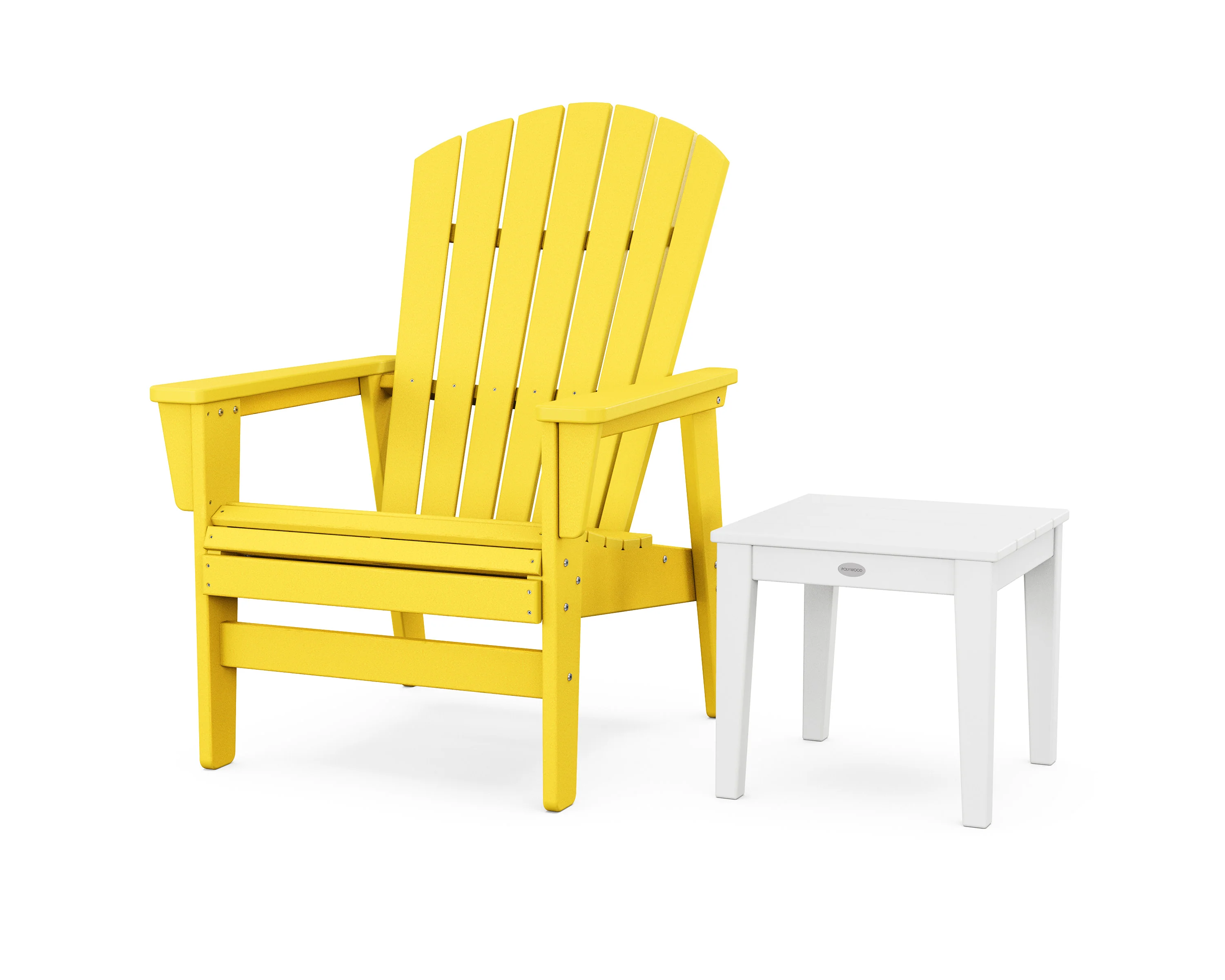 Nautical Grand Upright Adirondack Chair with Side Table - Image 12