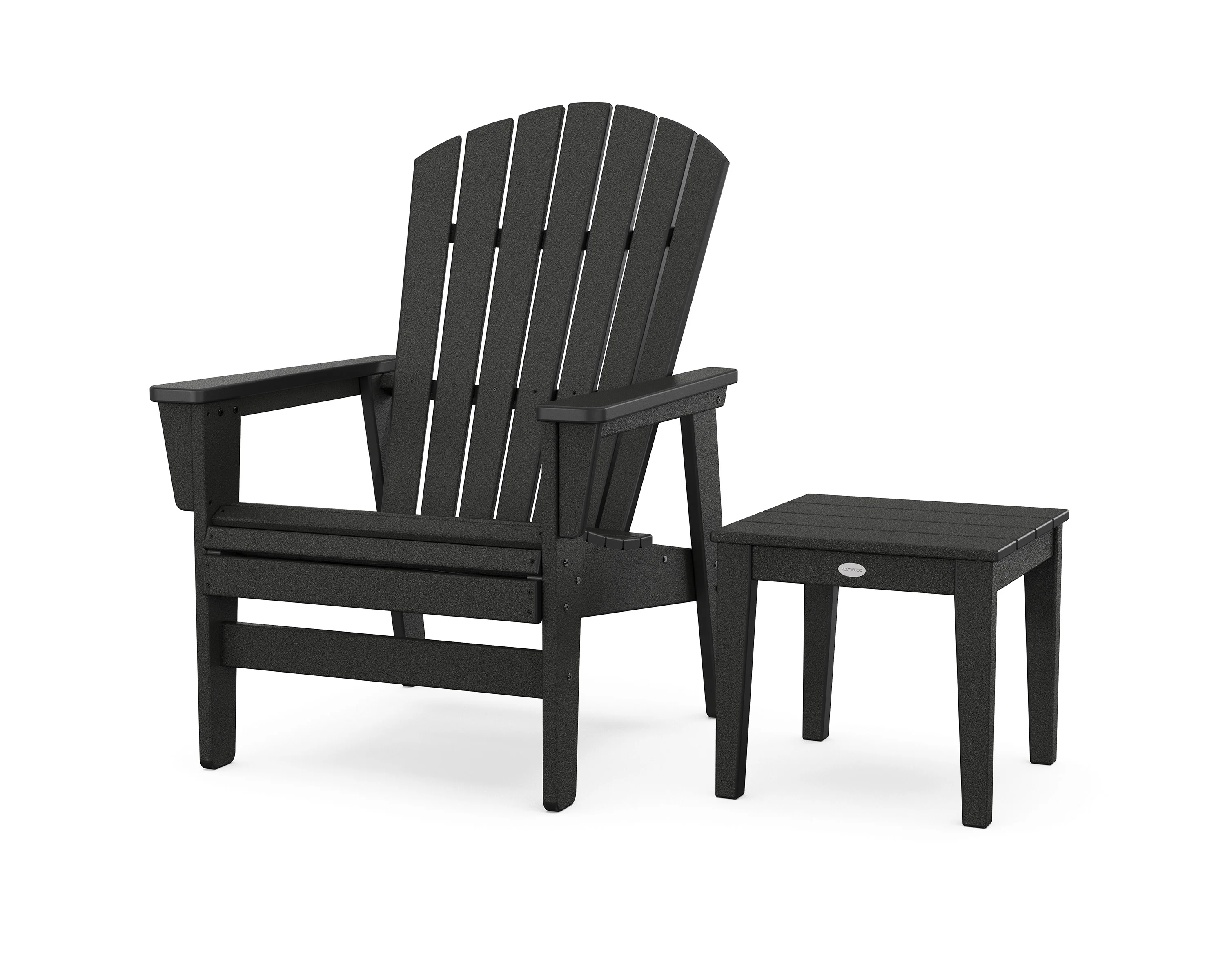 Nautical Grand Upright Adirondack Chair with Side Table - Image 15