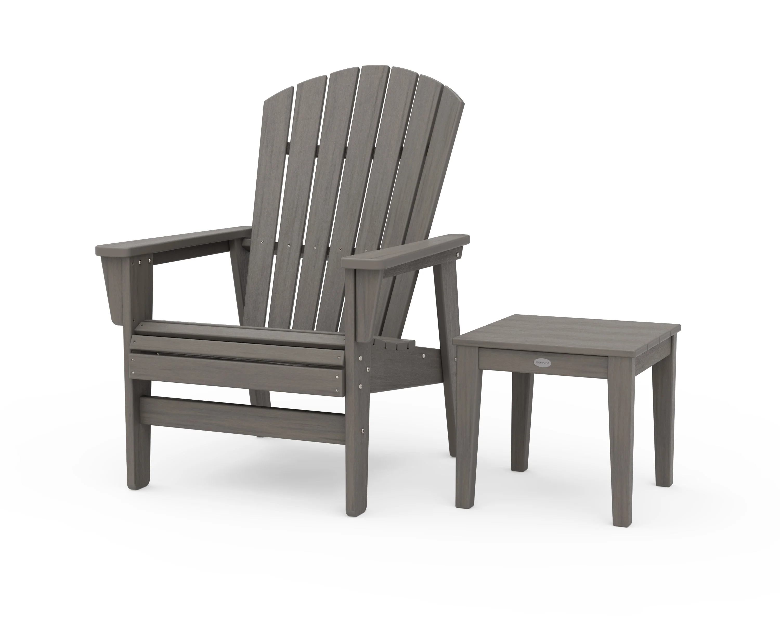 Nautical Grand Upright Adirondack Chair with Side Table - Image 18