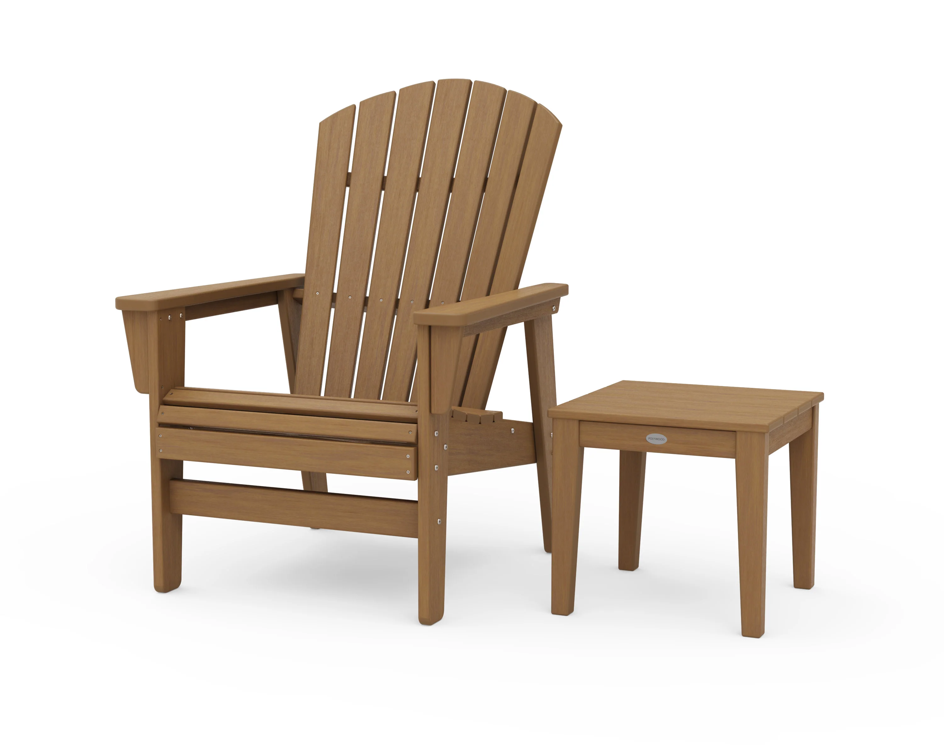 Nautical Grand Upright Adirondack Chair with Side Table - Image 20