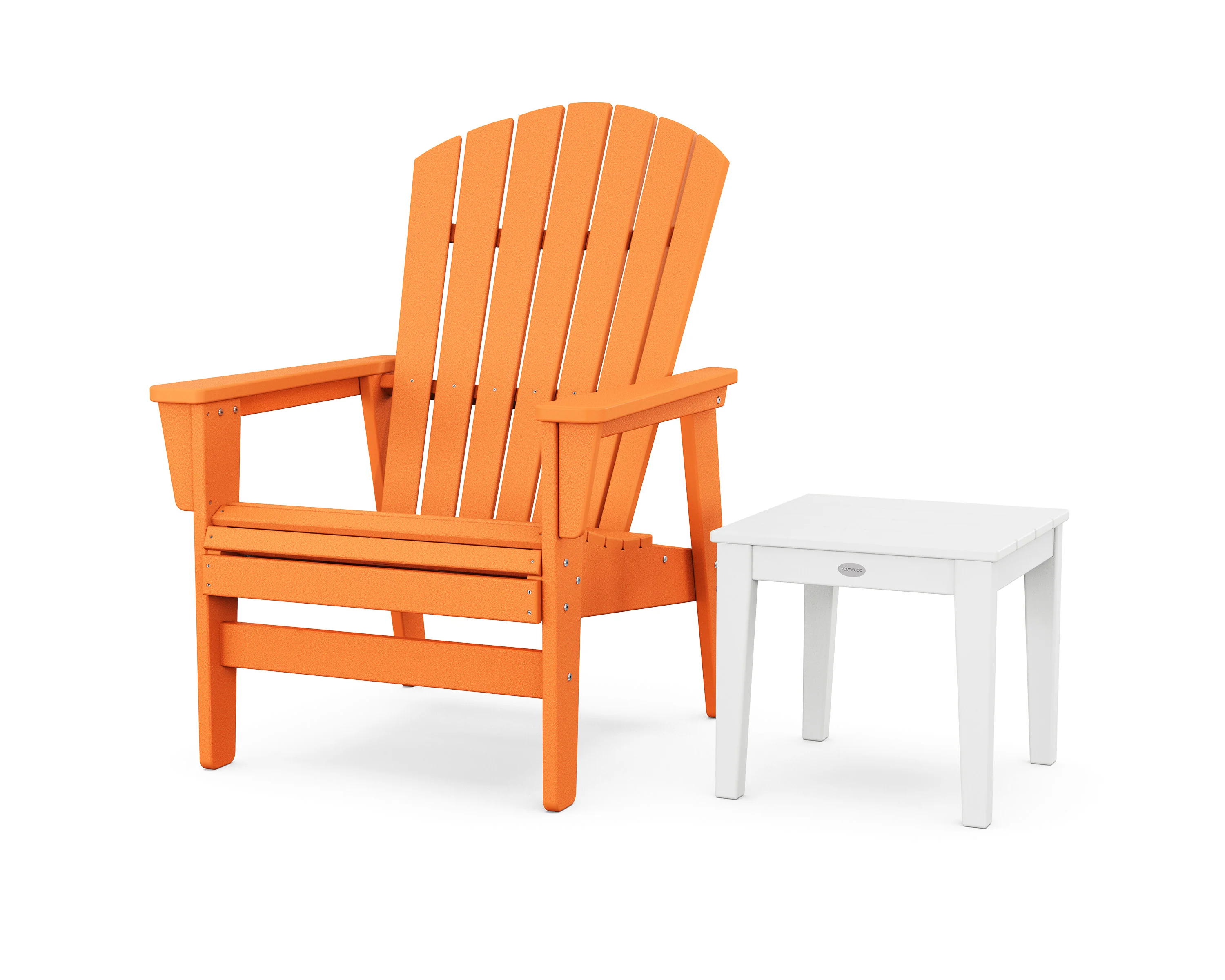 Nautical Grand Upright Adirondack Chair with Side Table - Image 7