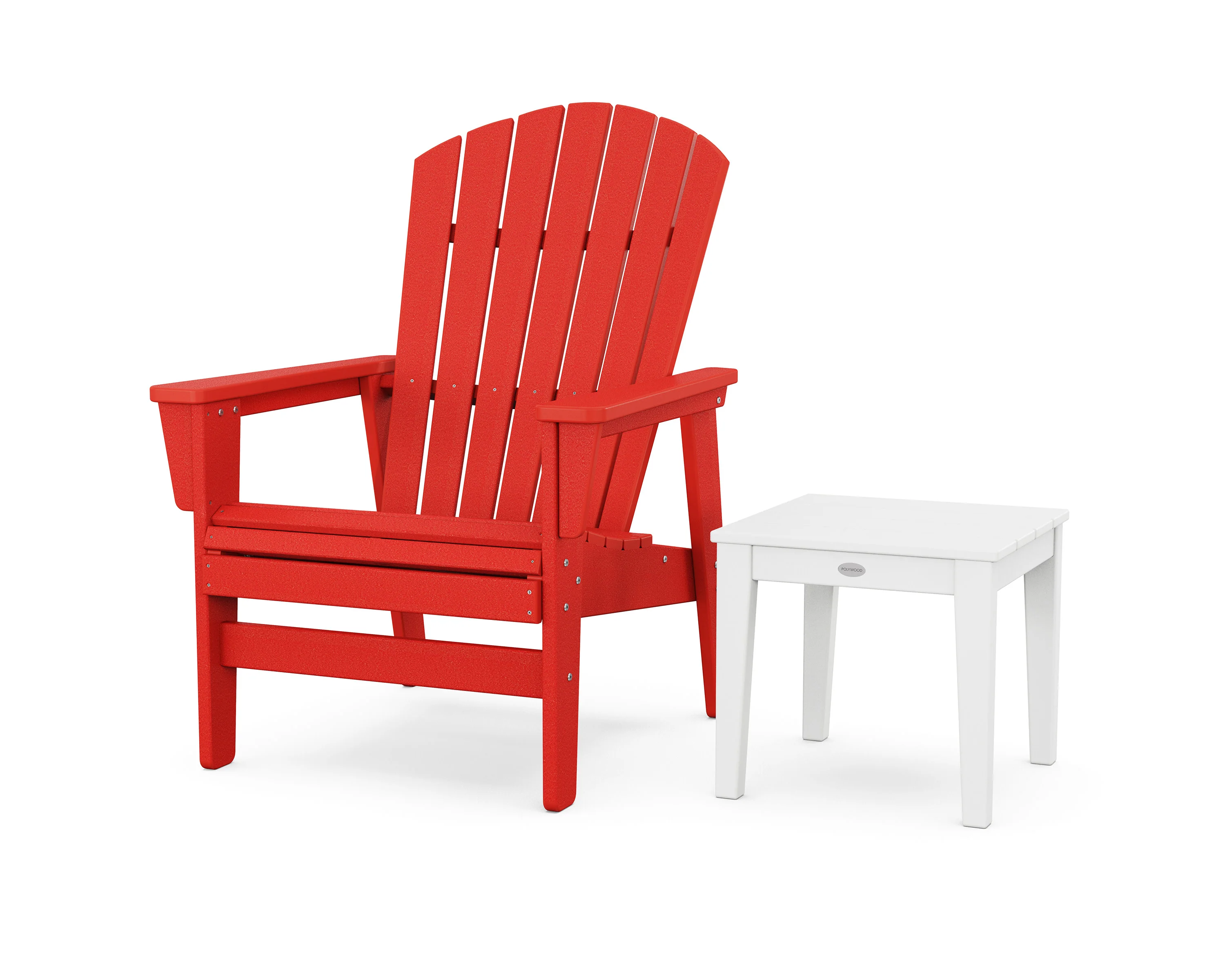 Nautical Grand Upright Adirondack Chair with Side Table - Image 8