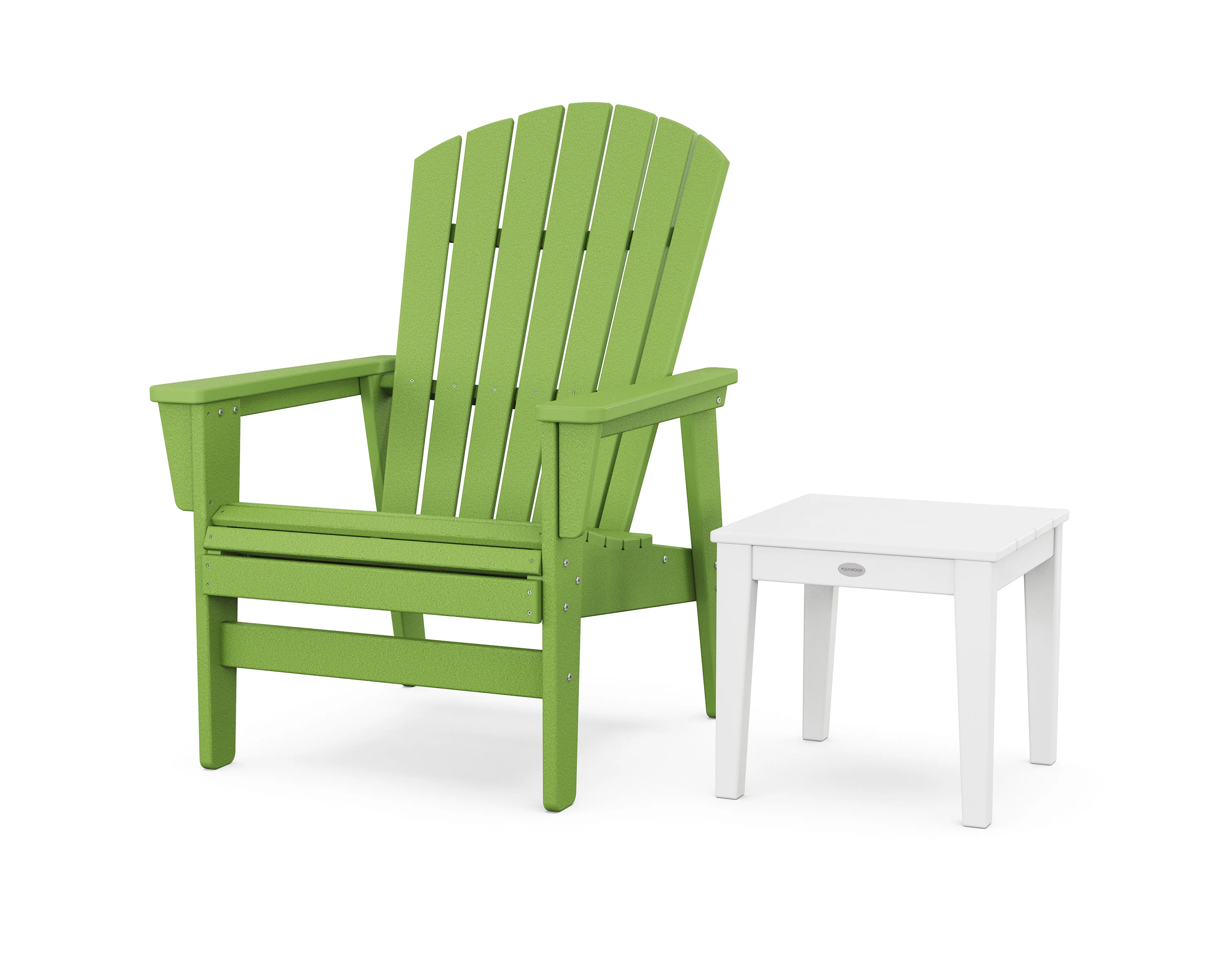 Nautical Grand Upright Adirondack Chair with Side Table - Image 9