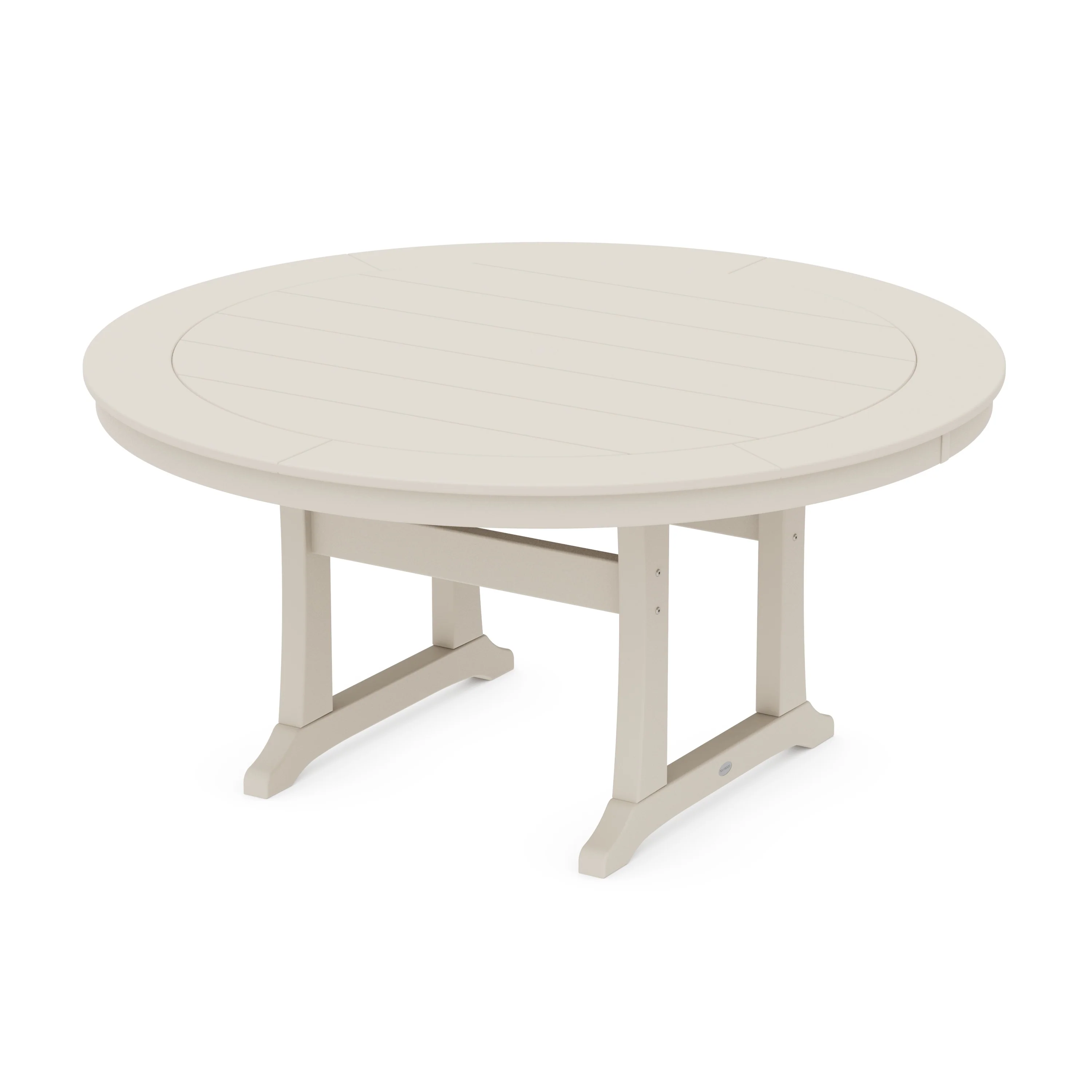 Nautical Trestle 60" Round Dining Table - Image 6