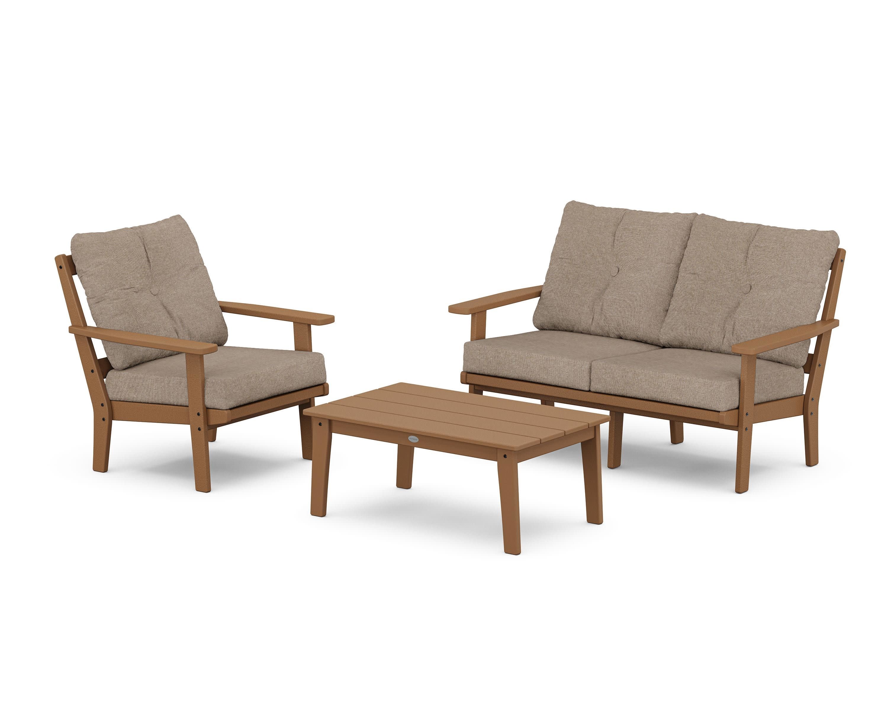 Oxford 3-Piece Deep Seating Set with Loveseat - Image 10