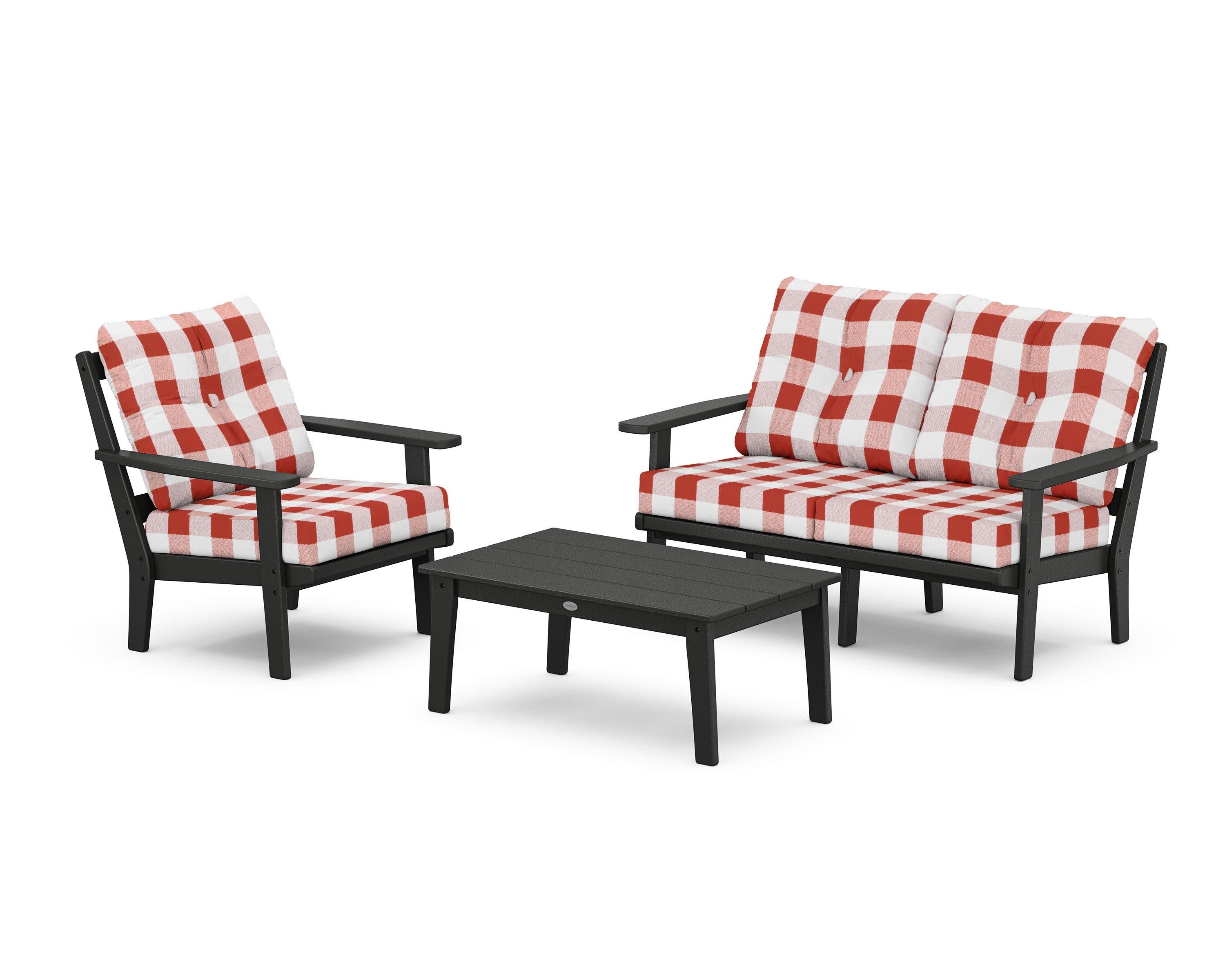 Oxford 3-Piece Deep Seating Set with Loveseat - Image 170