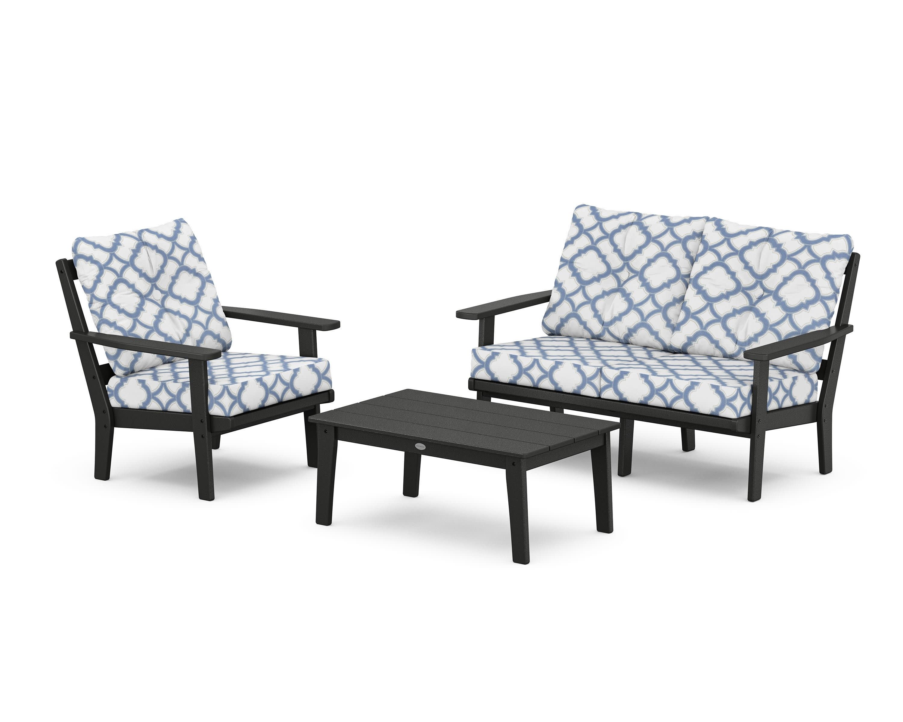 Oxford 3-Piece Deep Seating Set with Loveseat - Image 205