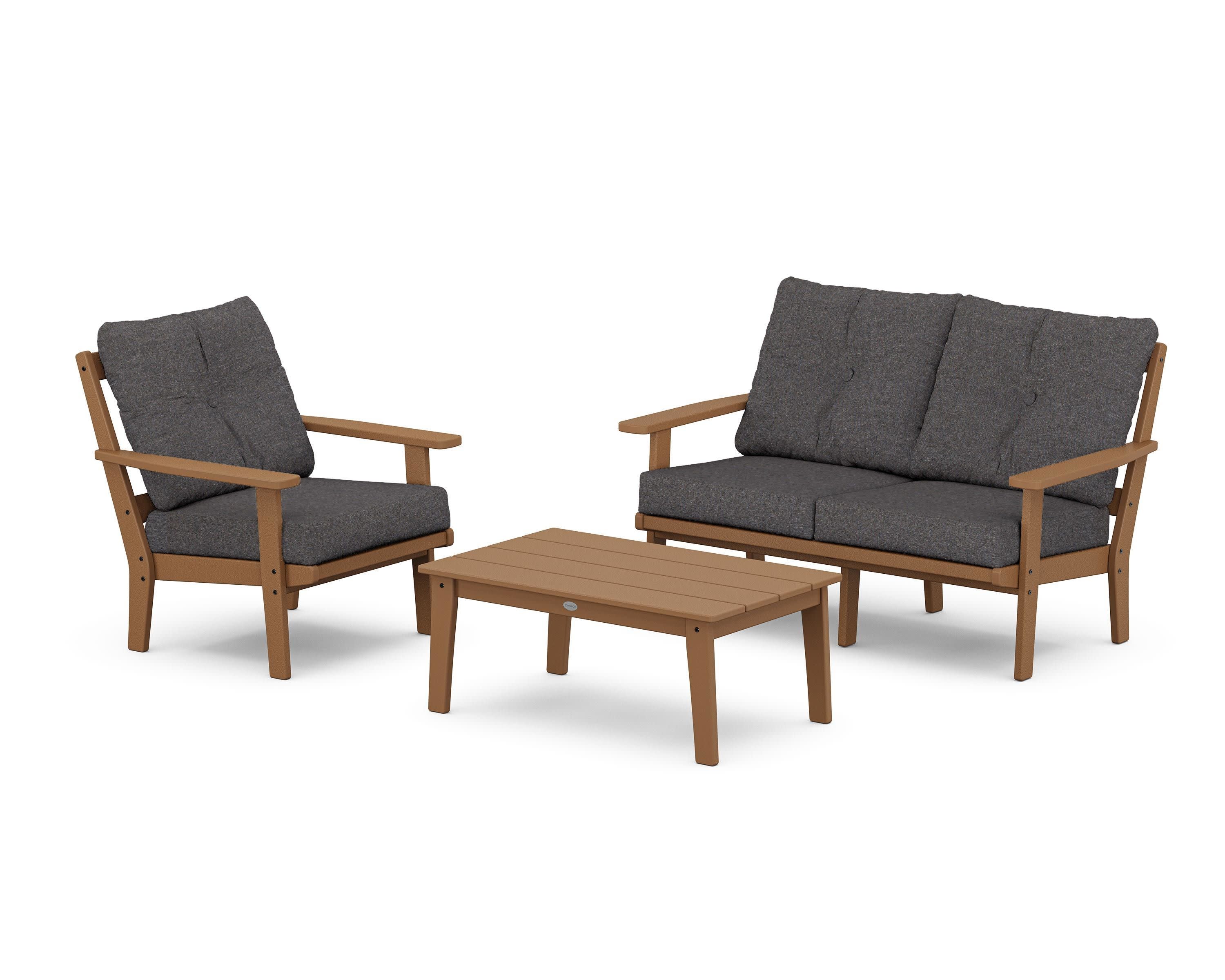Oxford 3-Piece Deep Seating Set with Loveseat - Image 24