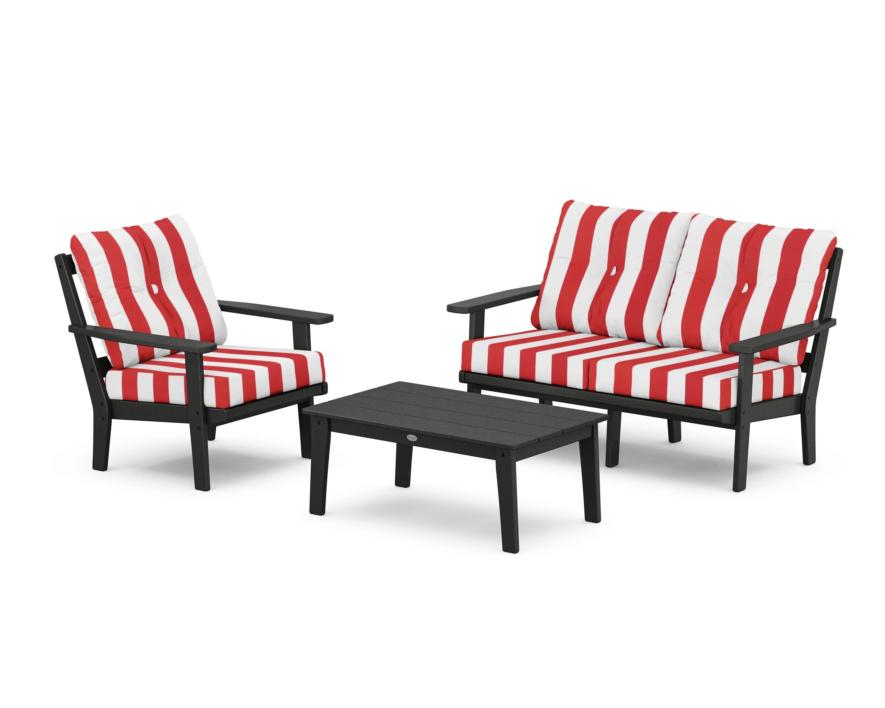Oxford 3-Piece Deep Seating Set with Loveseat - Image 35