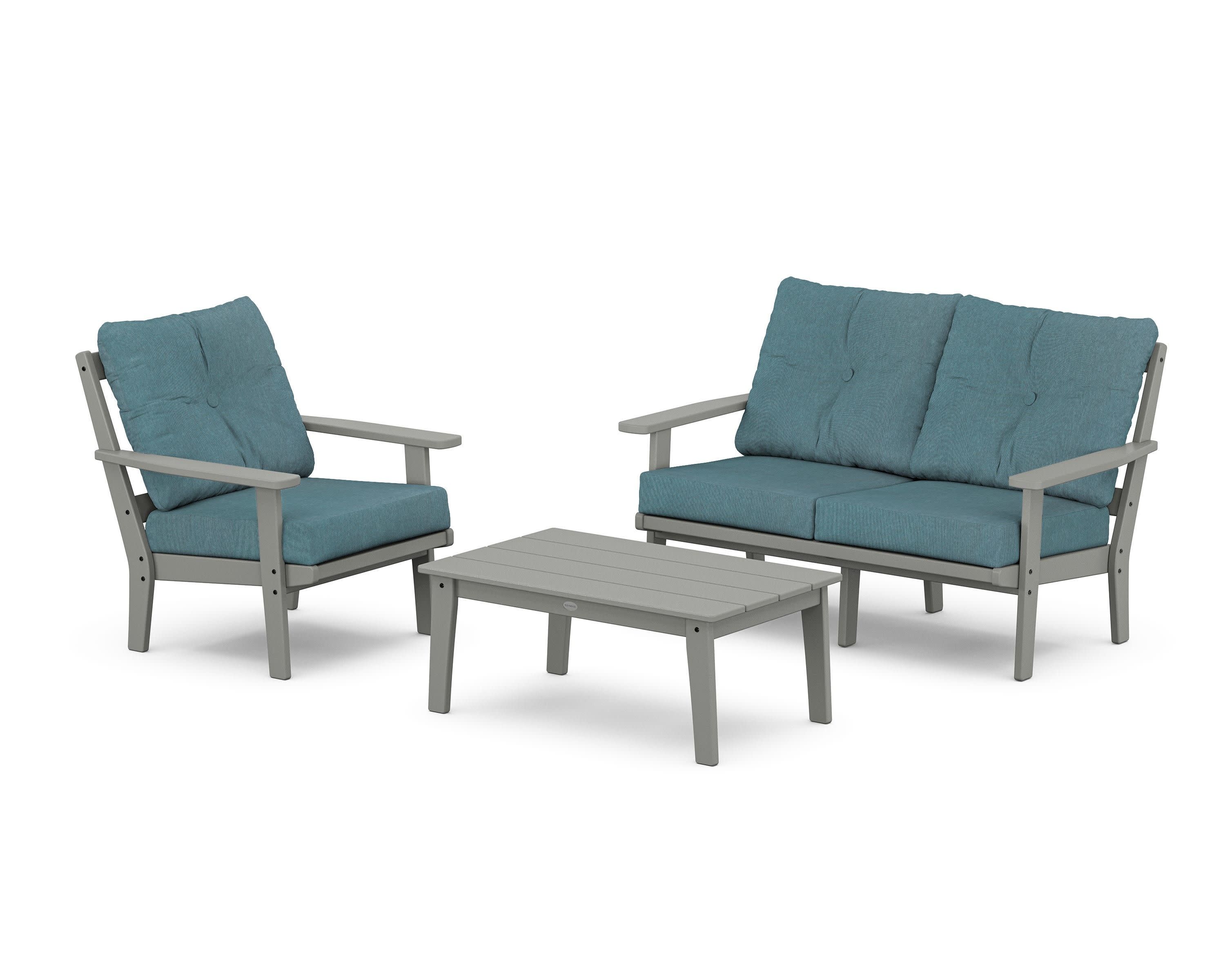 Oxford 3-Piece Deep Seating Set with Loveseat - Image 40