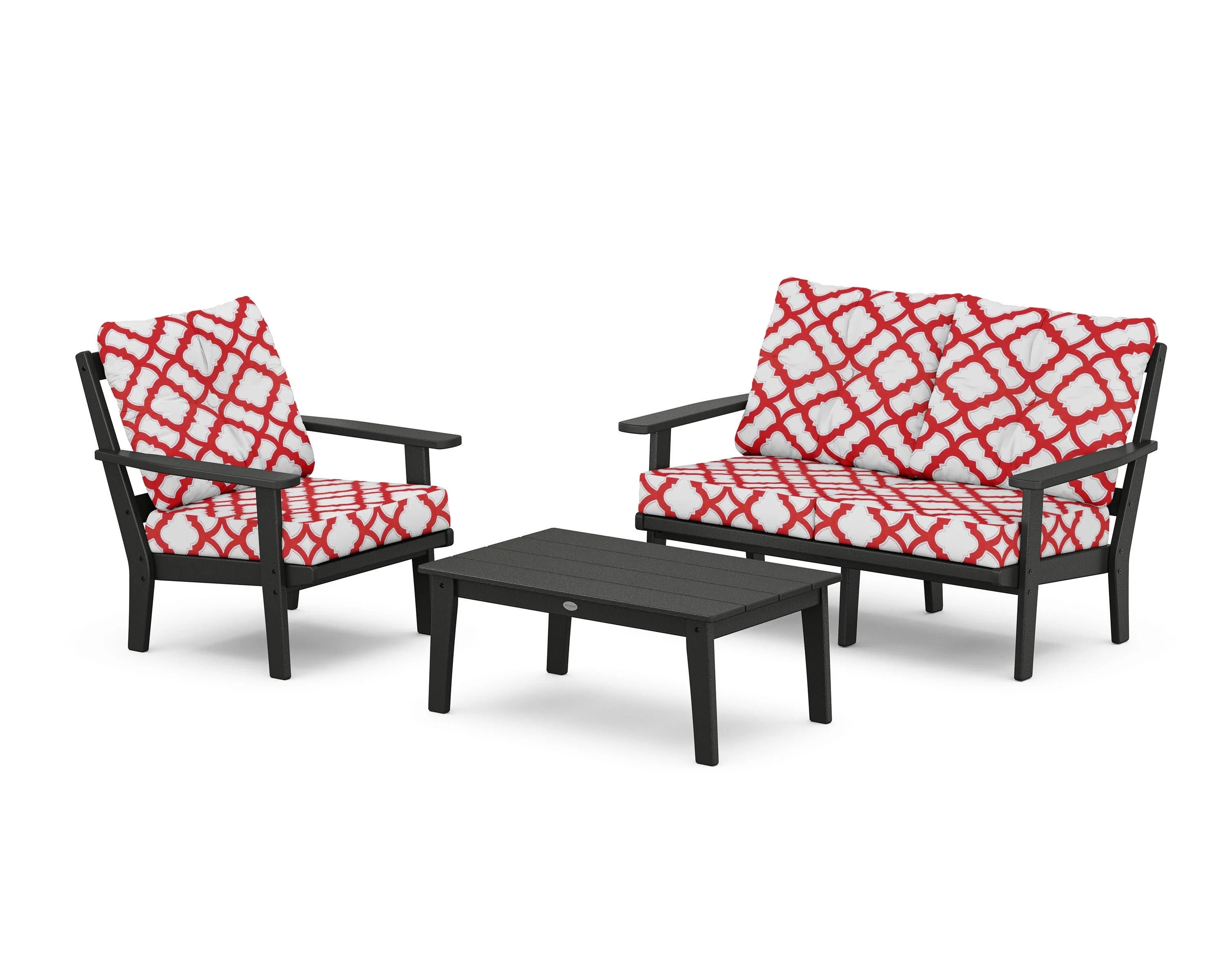 Oxford 3-Piece Deep Seating Set with Loveseat - Image 48