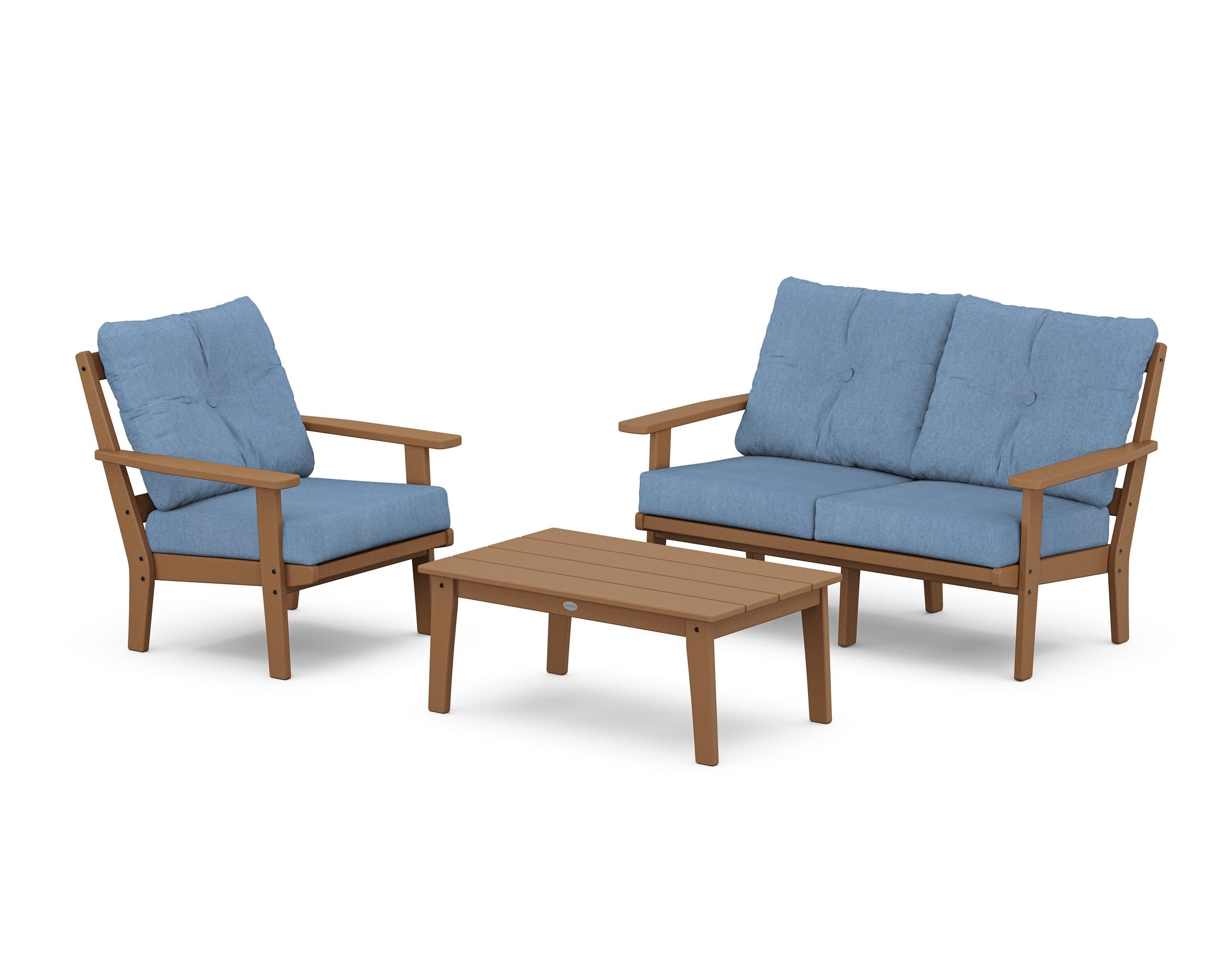 Oxford 3-Piece Deep Seating Set with Loveseat - Image 51
