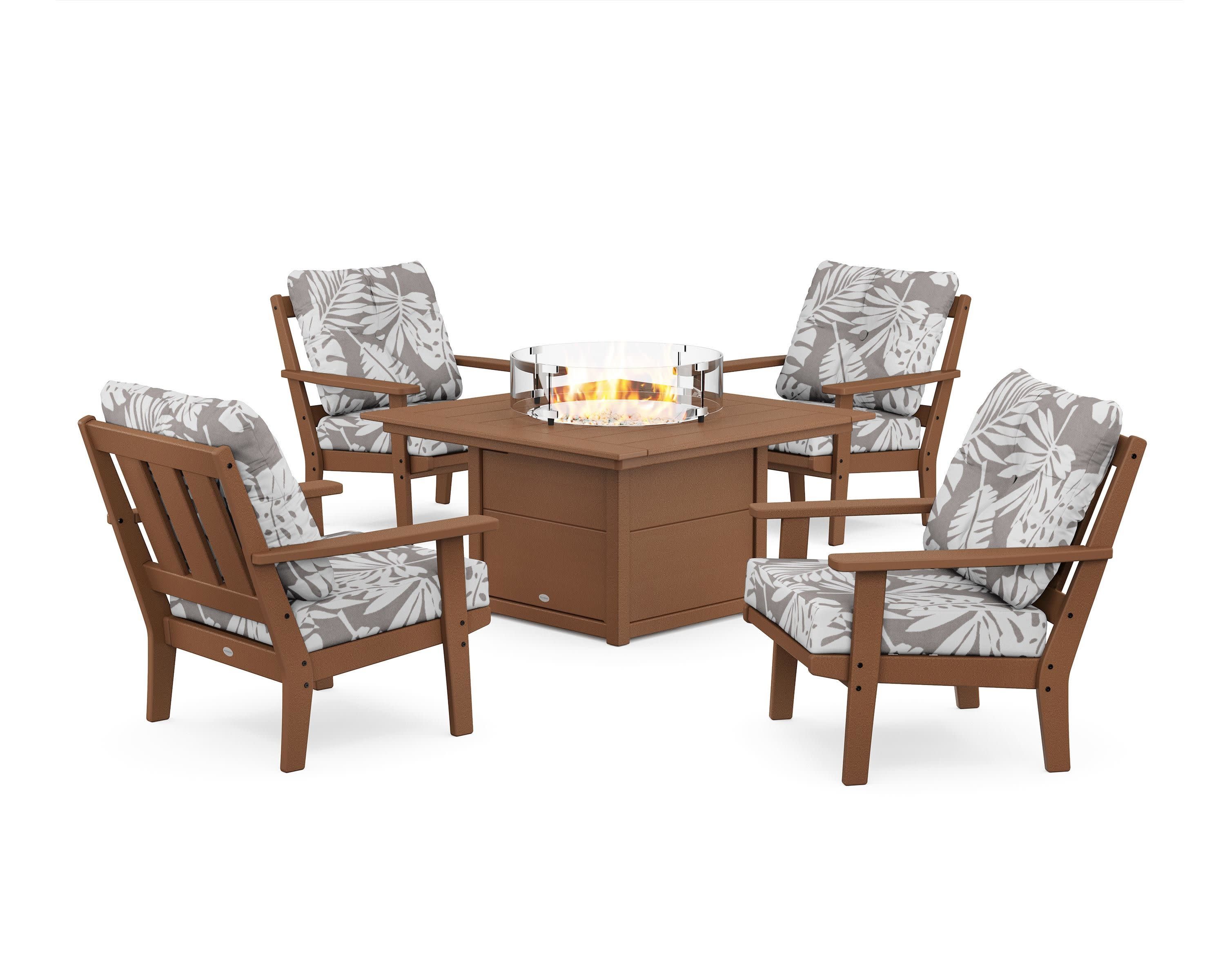 Oxford 5-Piece Deep Seating Set with Fire Pit Table - Image 182