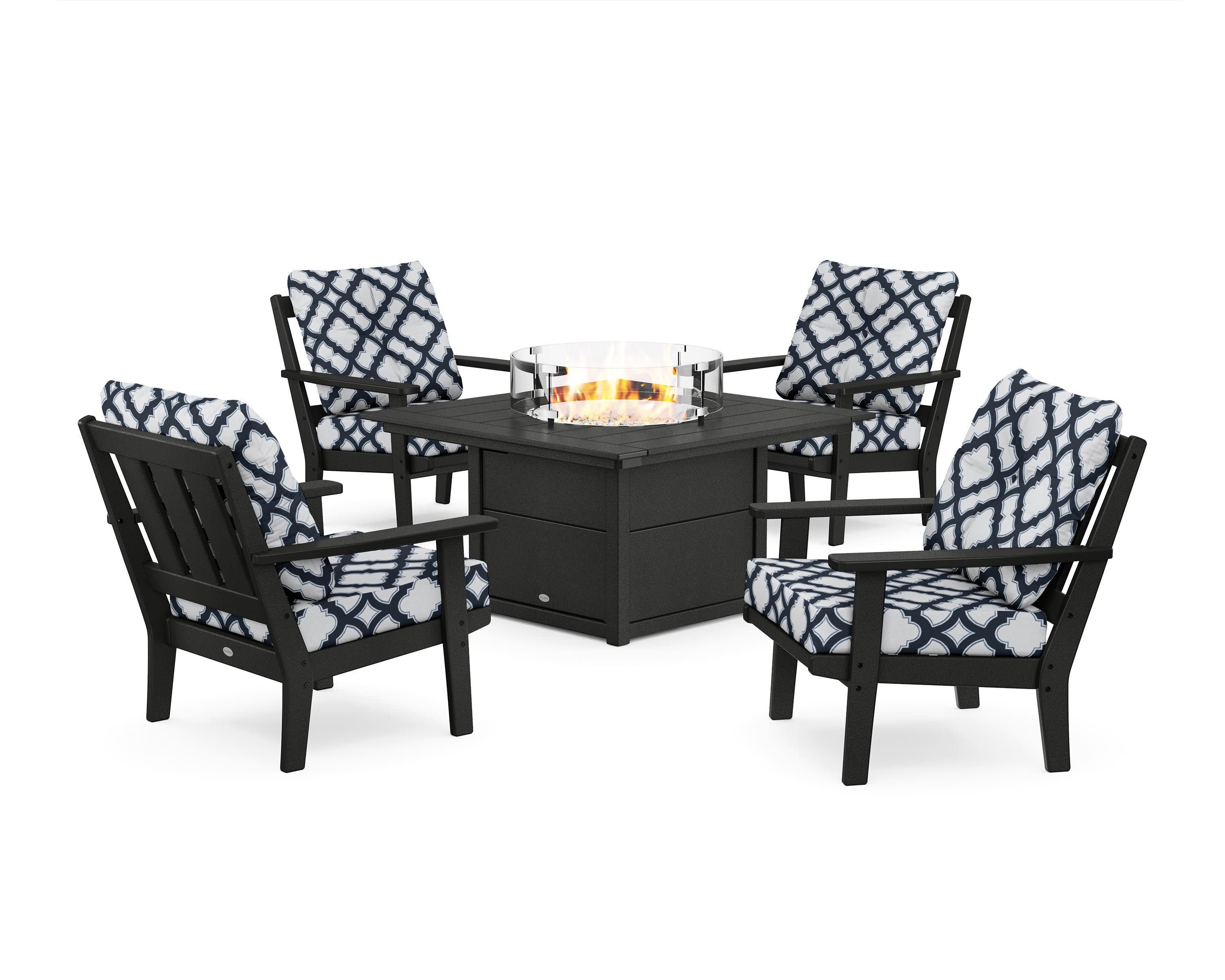 Oxford 5-Piece Deep Seating Set with Fire Pit Table - Image 29