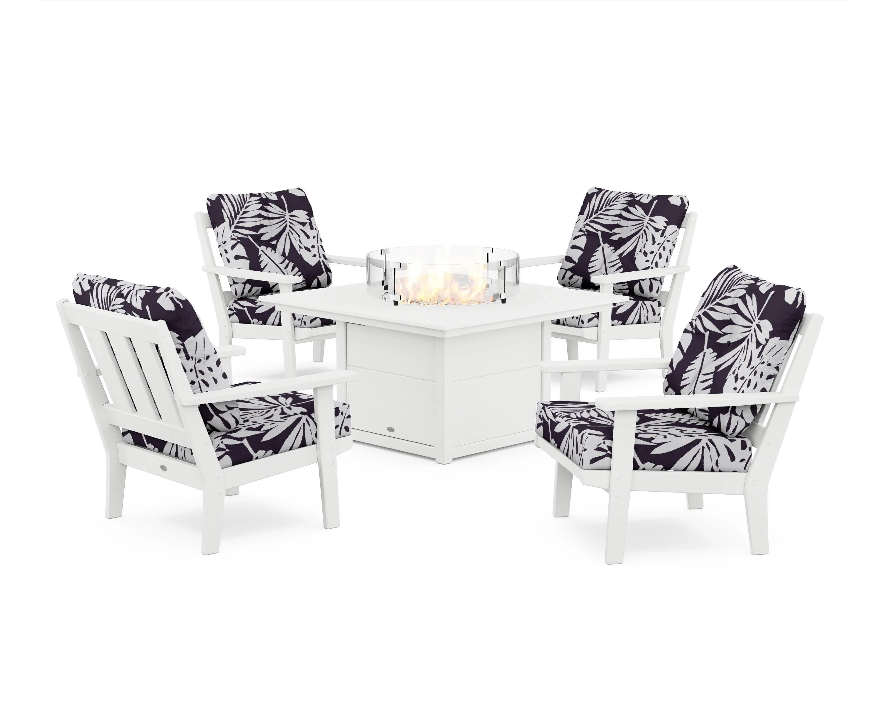 Oxford 5-Piece Deep Seating Set with Fire Pit Table - Image 43
