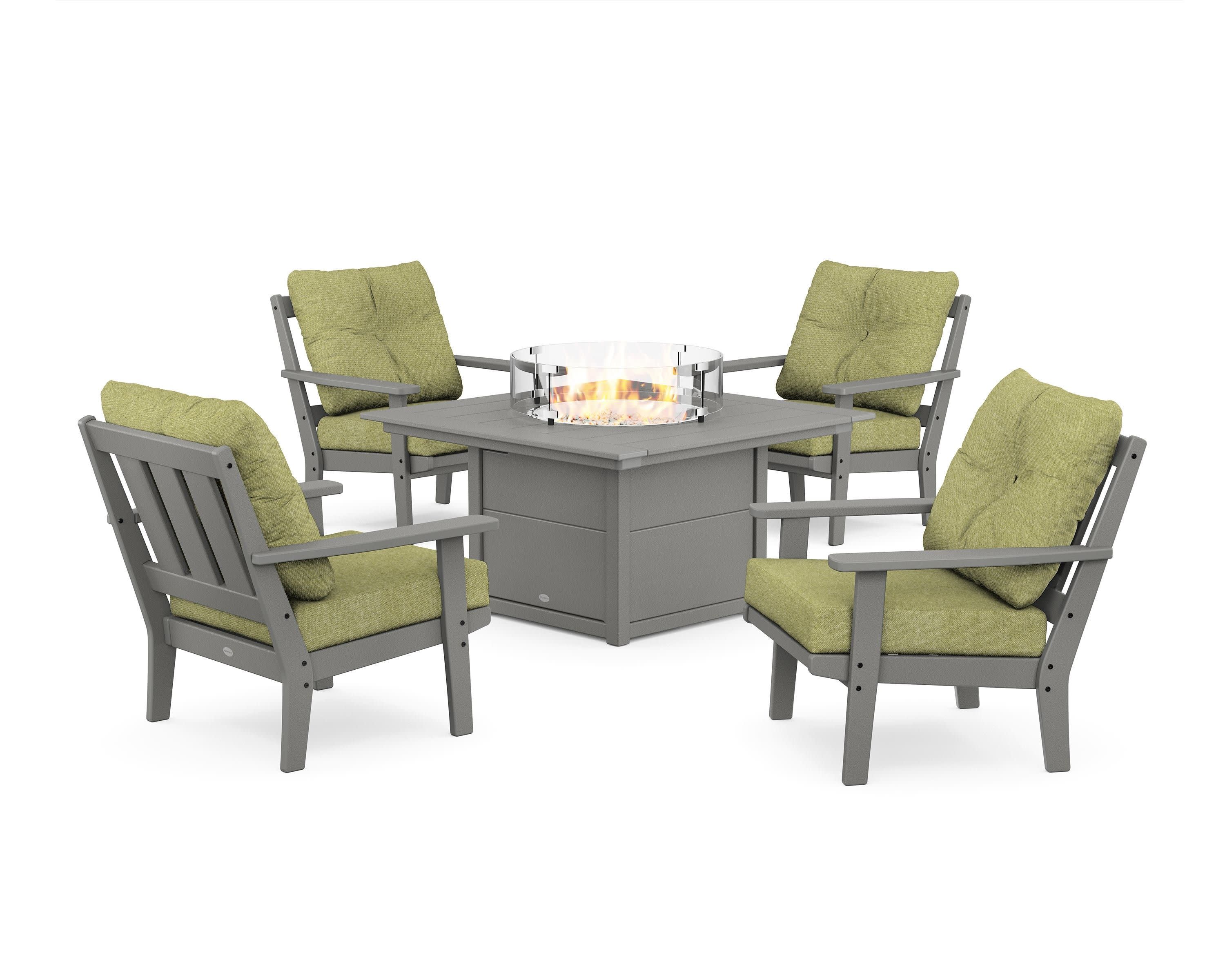 Oxford 5-Piece Deep Seating Set with Fire Pit Table - Image 7