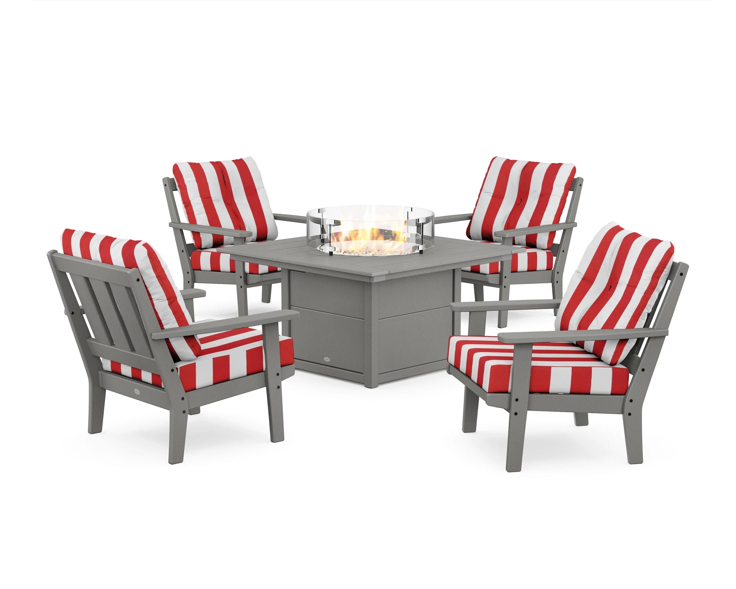 Oxford 5-Piece Deep Seating Set with Fire Pit Table - Image 90