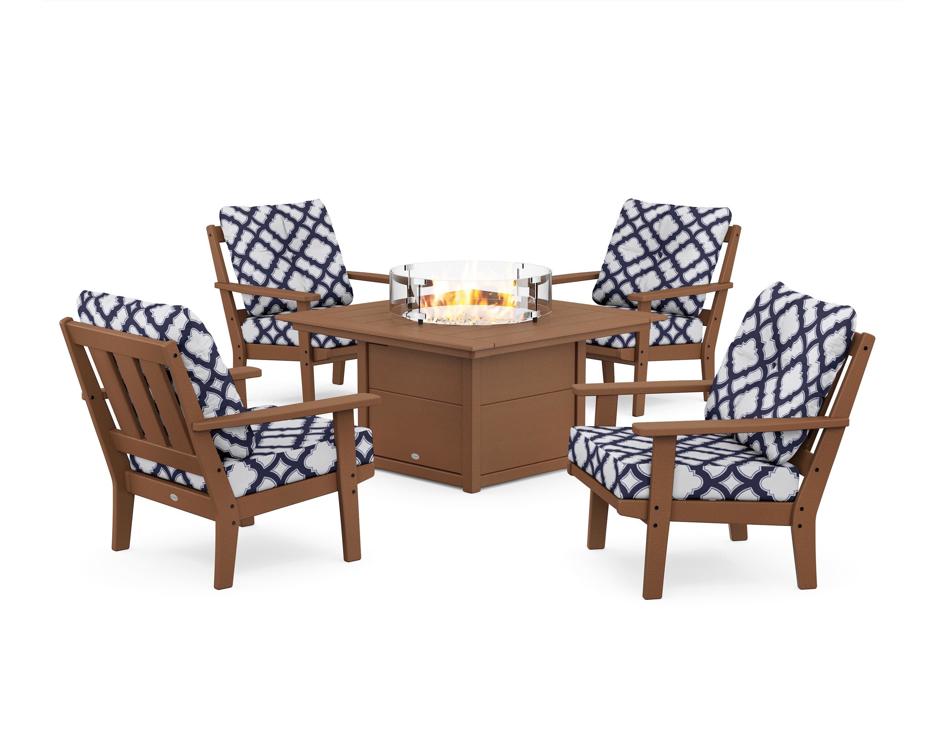 Oxford 5-Piece Deep Seating Set with Fire Pit Table - Image 98